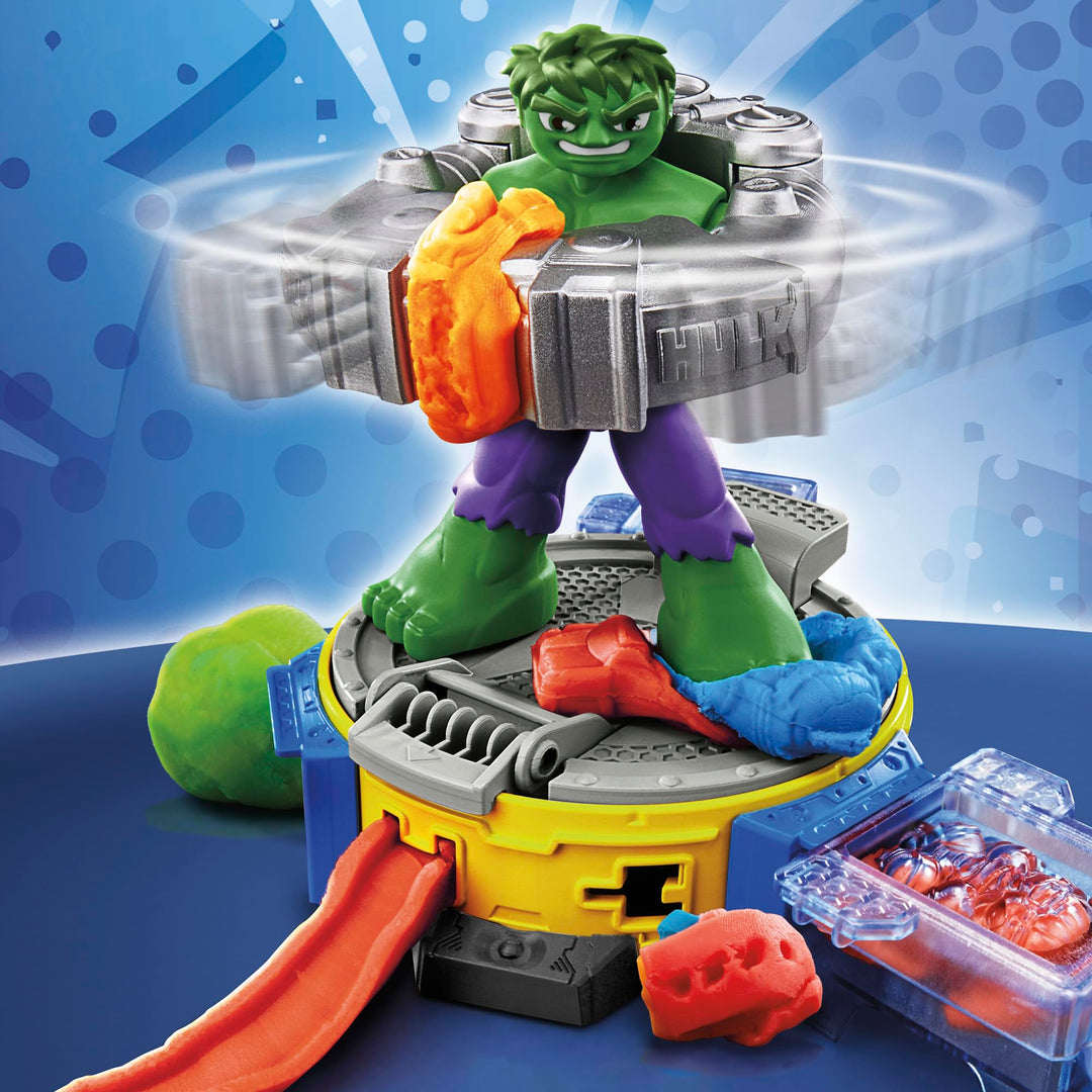 Play-Doh Marvel Hulk Smash & Squish Playset - Action Figure with Power Suit for Kids 4+