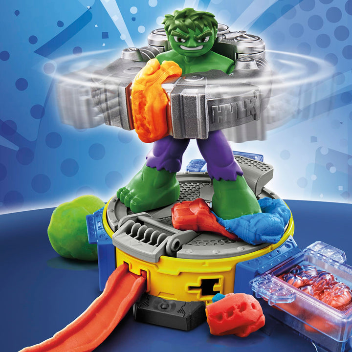 Play-Doh Marvel Hulk Smash & Squish Playset - Action Figure with Power Suit for Kids 4+
