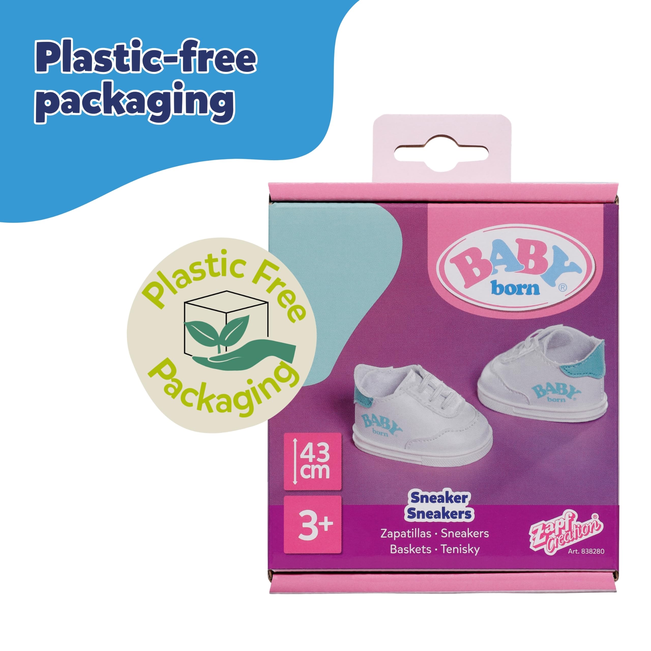 BABY born Doll Sneakers - Random Design Selection | Fits 43cm Dolls | Polyester 5