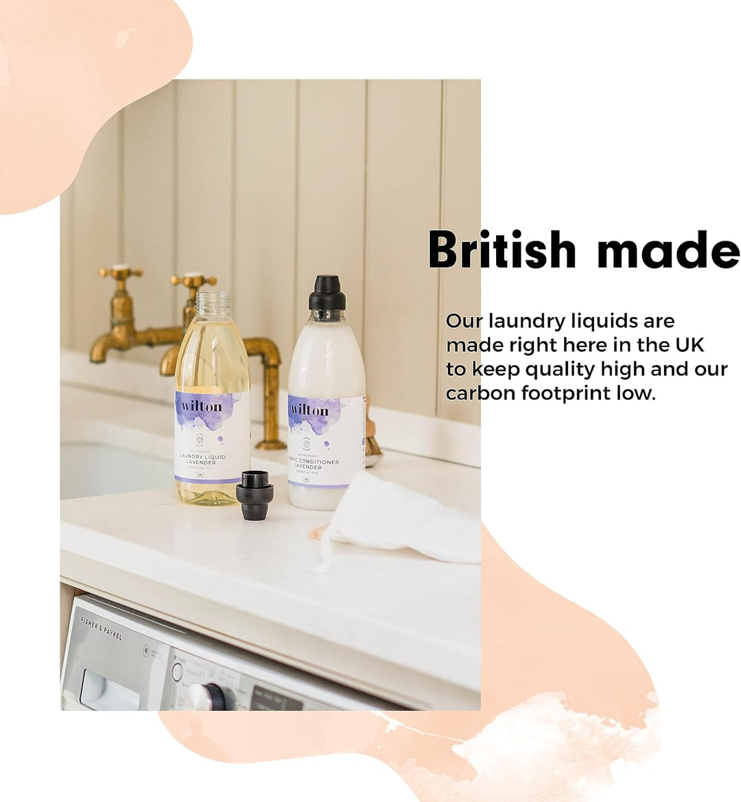Wilton London Eco-Friendly Lavender Laundry Liquid (1.09 kg, 28 Washes)