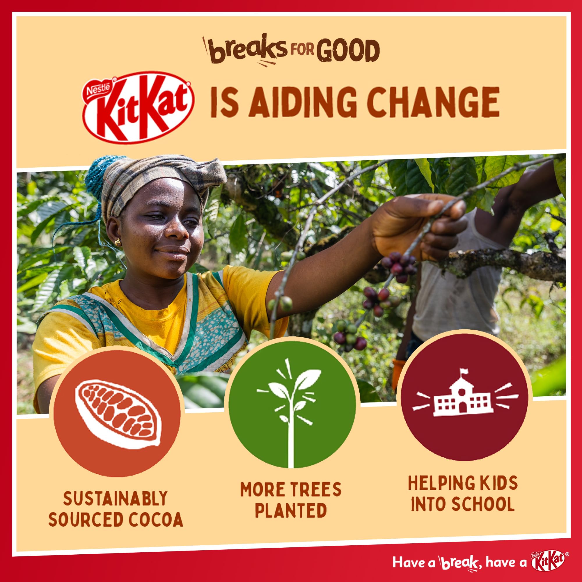 KitKat 2 Finger Dark Chocolate Biscuit Bars – 8 Pack (8 x 20.7 g) | Crisp Wafer & Smooth Dark Chocolate Snack 6