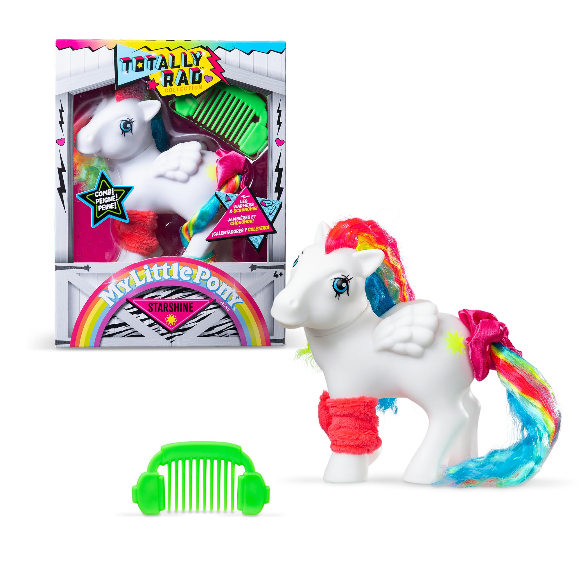 Basic Fun My Little Pony Totally Rad Collection - Starshine Retro-Inspired Pony Figure 1