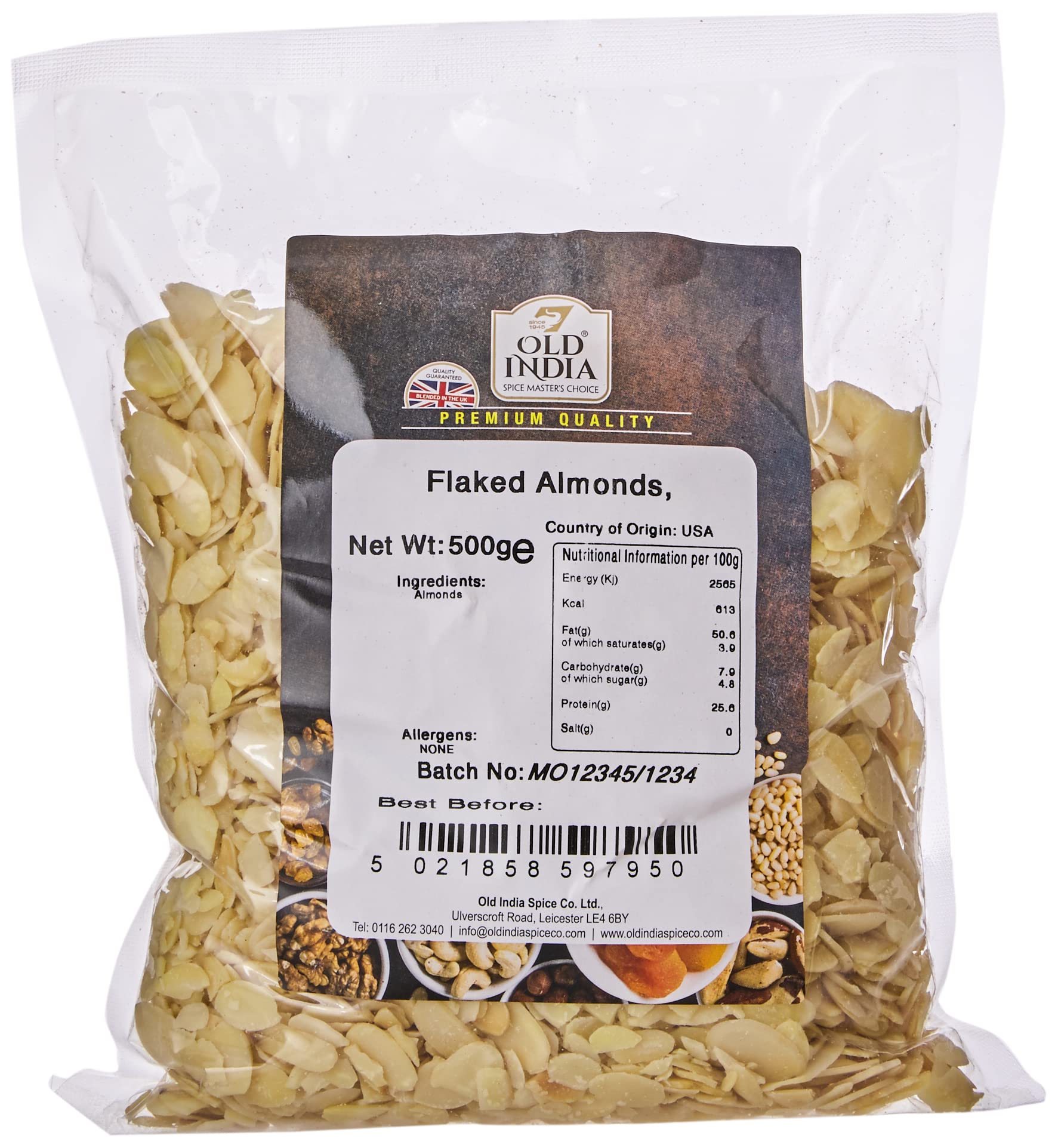 Old India Flaked Almonds 500g 4