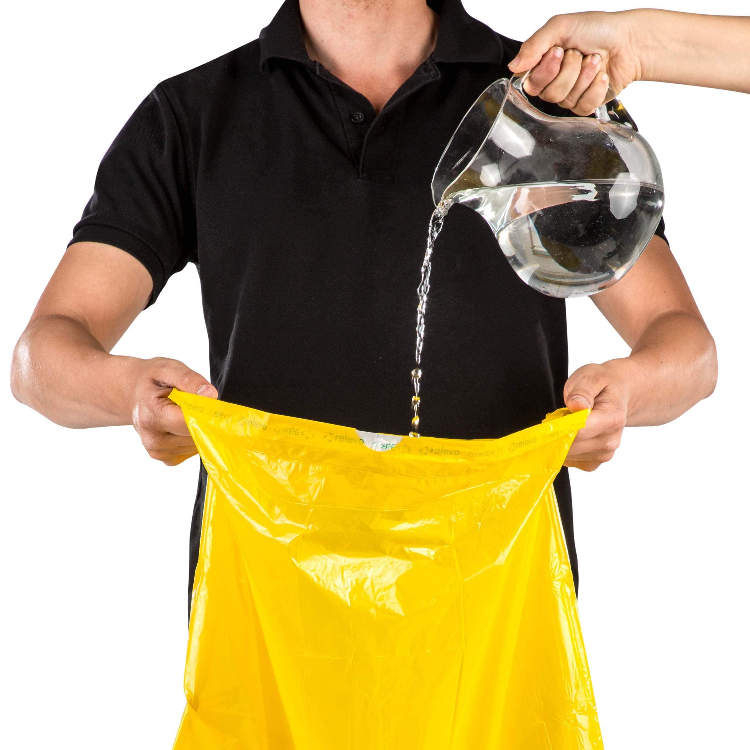 Relevo 30L Yellow Drawstring Bin Bags – 45 Units, 55 cm x 60 cm, Made from 100% Recycled Material 6