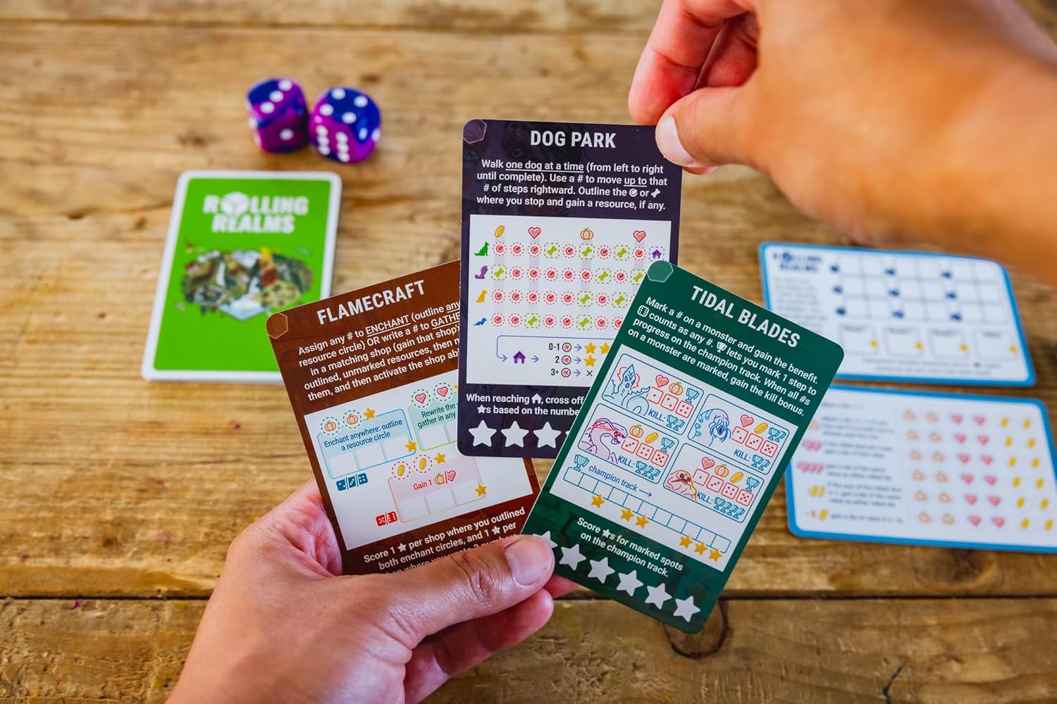 Stonemaier Games Rolling Realms Redux Card Game (STM496) 8