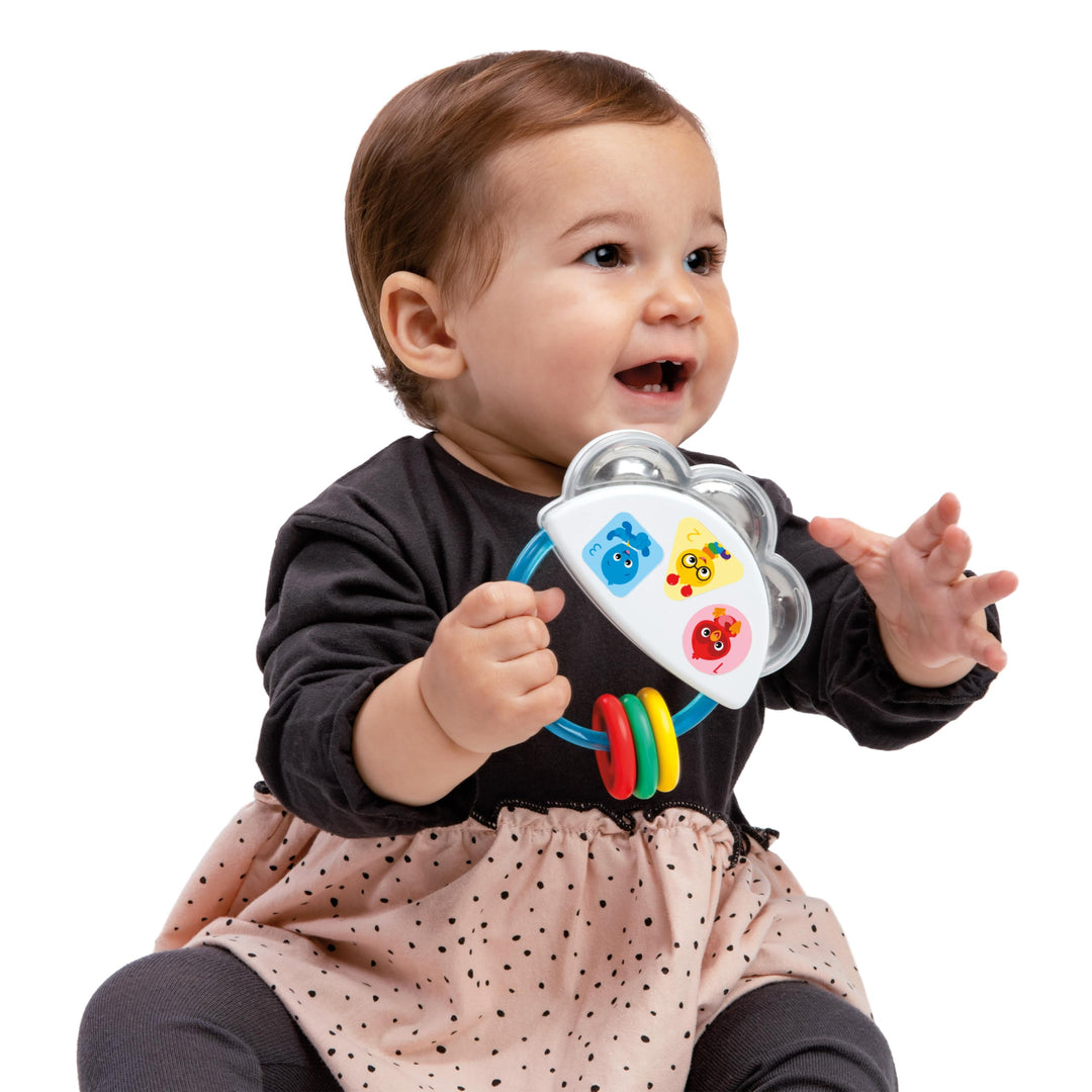 Baby Einstein Tiny Tambourine Musical Toy & Rattle - Multicolored, Model 12925
