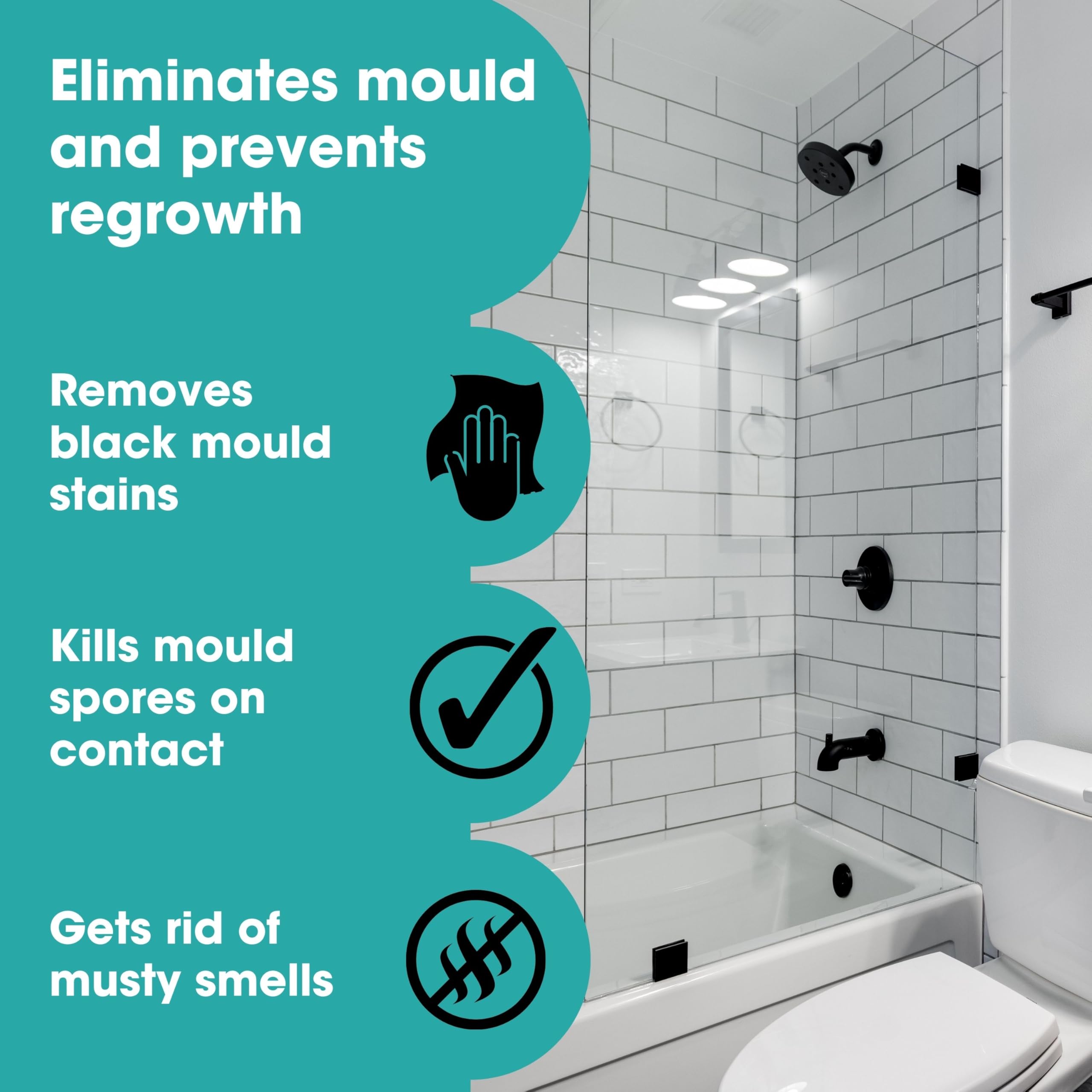 Furniture Clinic Mould Removal & Prevention Kit - Dual Action Cleaner | Unscented Liquid