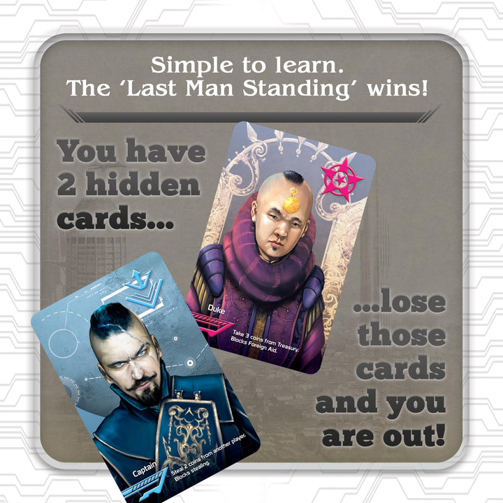Indie Boards and Cards Coup Card Game