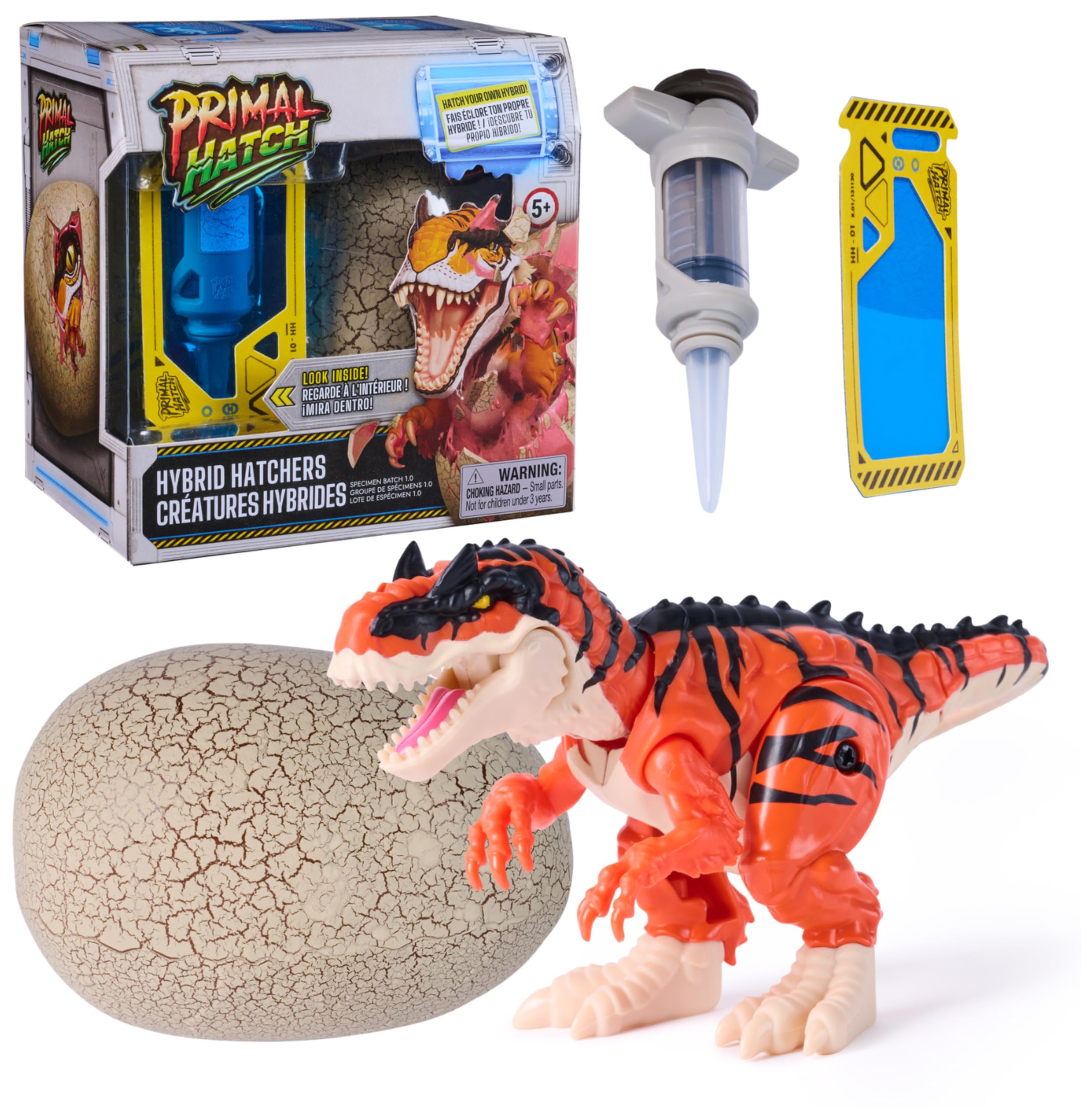 Primal Hatch Hybrid Hatchers Toy Dinosaur & Egg | 3-Inch Action Figure | Multicolor 1