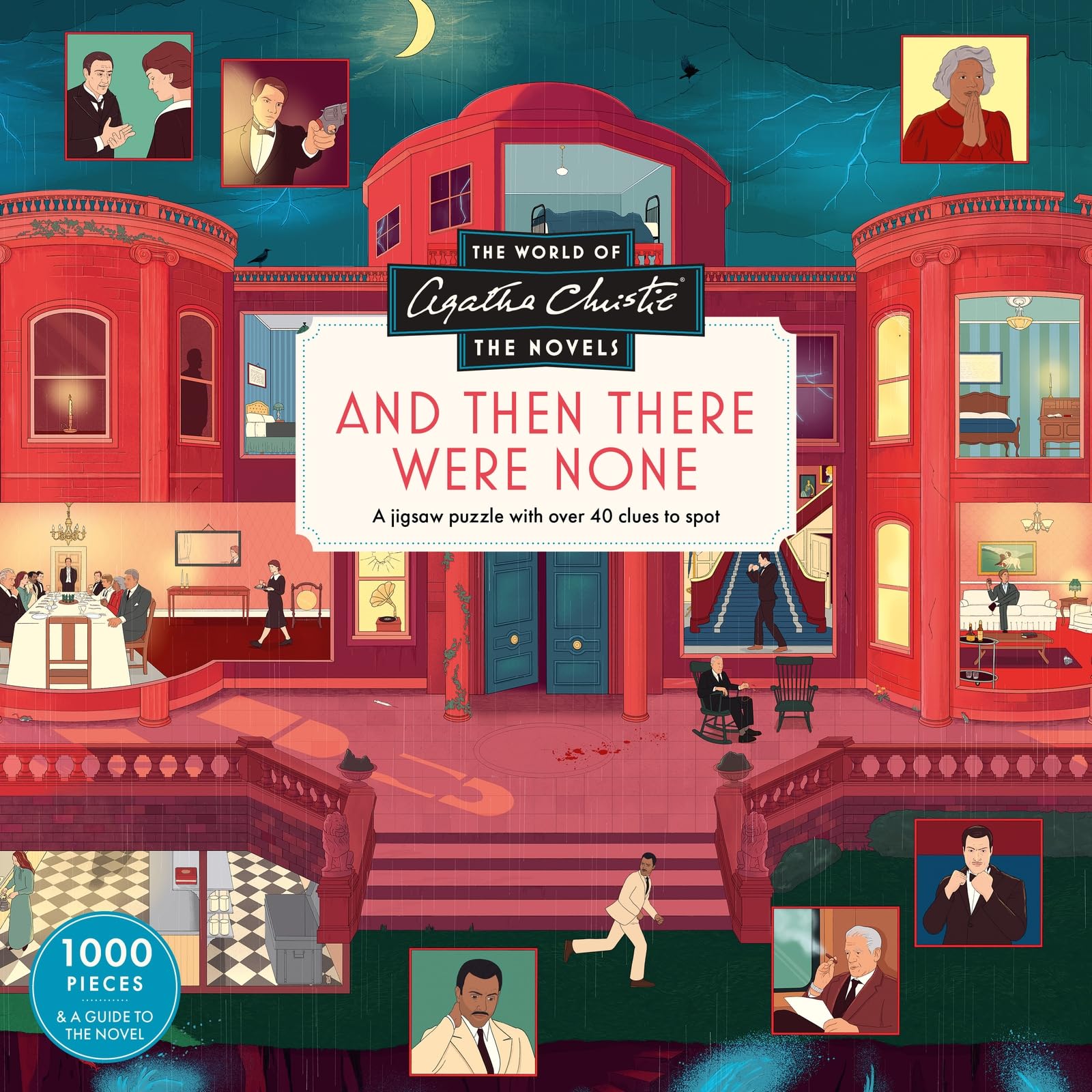Laurence King Agatha Christie - Then There Were None 1000 Piece Jigsaw Puzzle | 1000 Pieces | Teen and Adult
