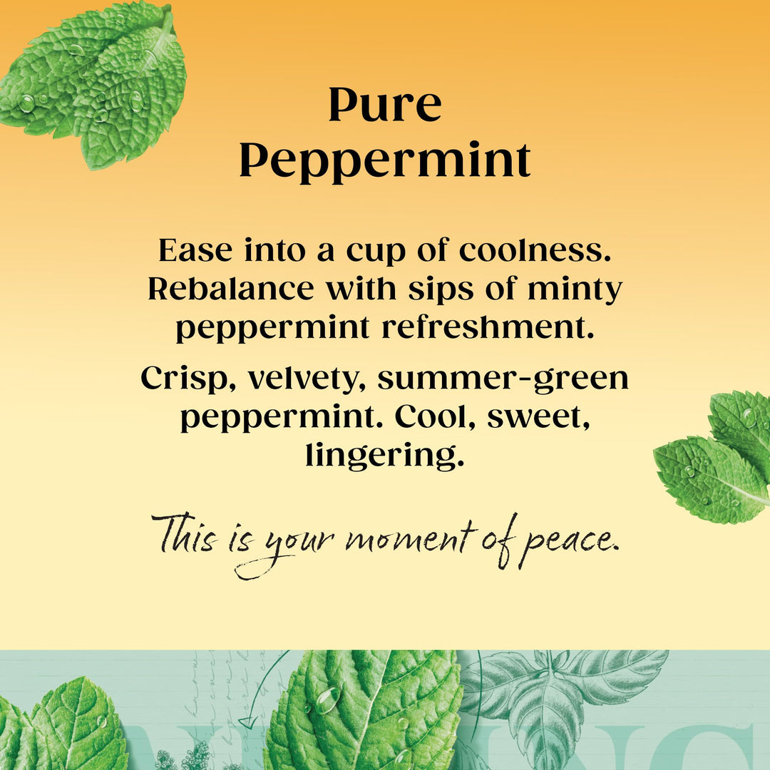 Twinings Pure Peppermint 80 Tea Bags, 160g - Naturally Caffeine Free Herbal Tea