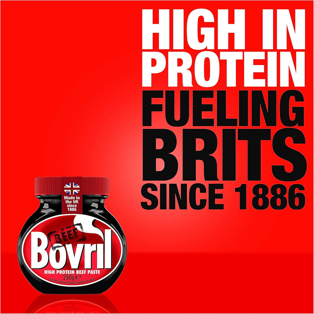 Bovril Beef & Yeast Extract Paste - High in Protein, Versatile Beef Spread for Drinks, Cooking & Toast, 250g