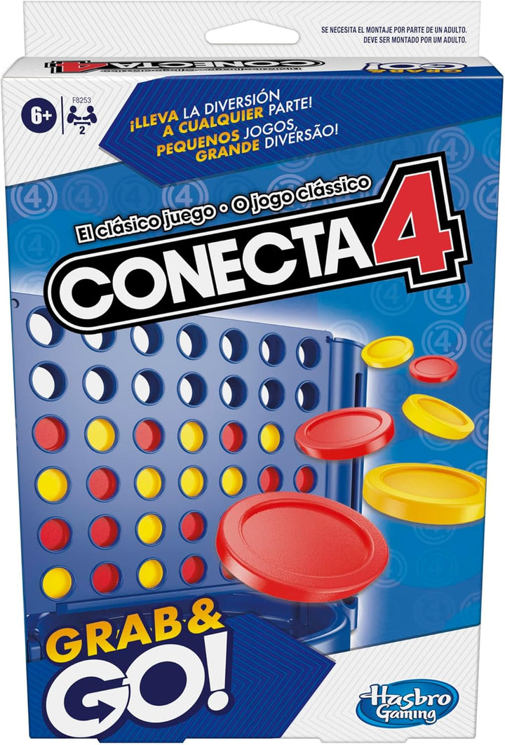 Hasbro Gaming Connect 4 Grab and Go Portable Board Game (F8253TG1)