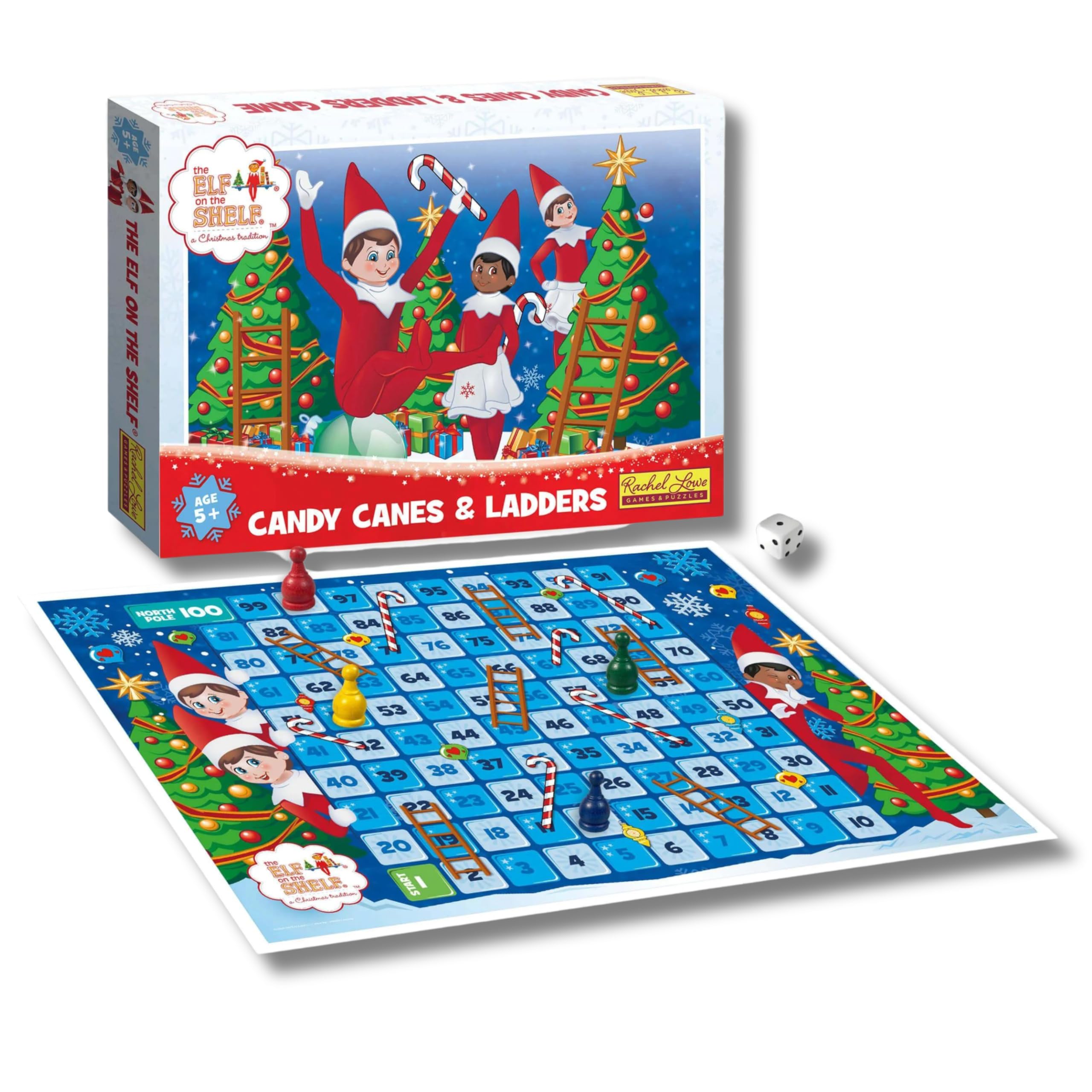 Rachel Lowe The Elf on the Shelf Candy Canes & Ladders Game