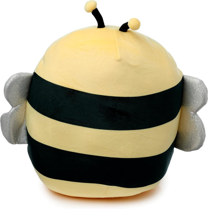 Puckator CUSH330 Squidglys Bobby the Bee Adorabugs Plush Toy - Soft Velboa Plush for Ages 3+