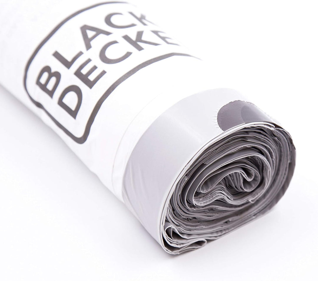 BLACK+DECKER 50L Drawstring Bin Liners 20 Pack - White