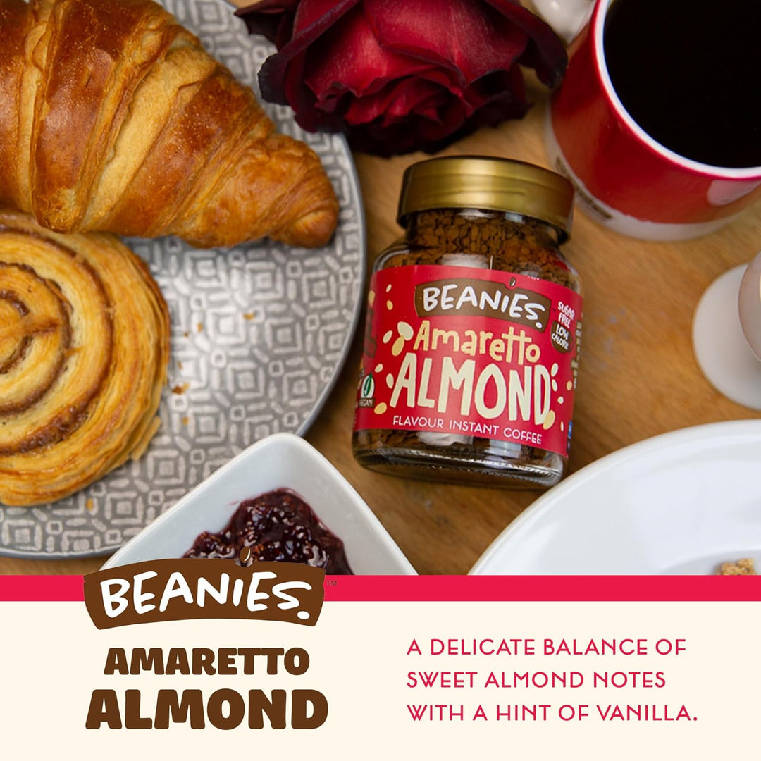 Beanies - Amaretto Almond Flavour Instant Coffee (50g)
