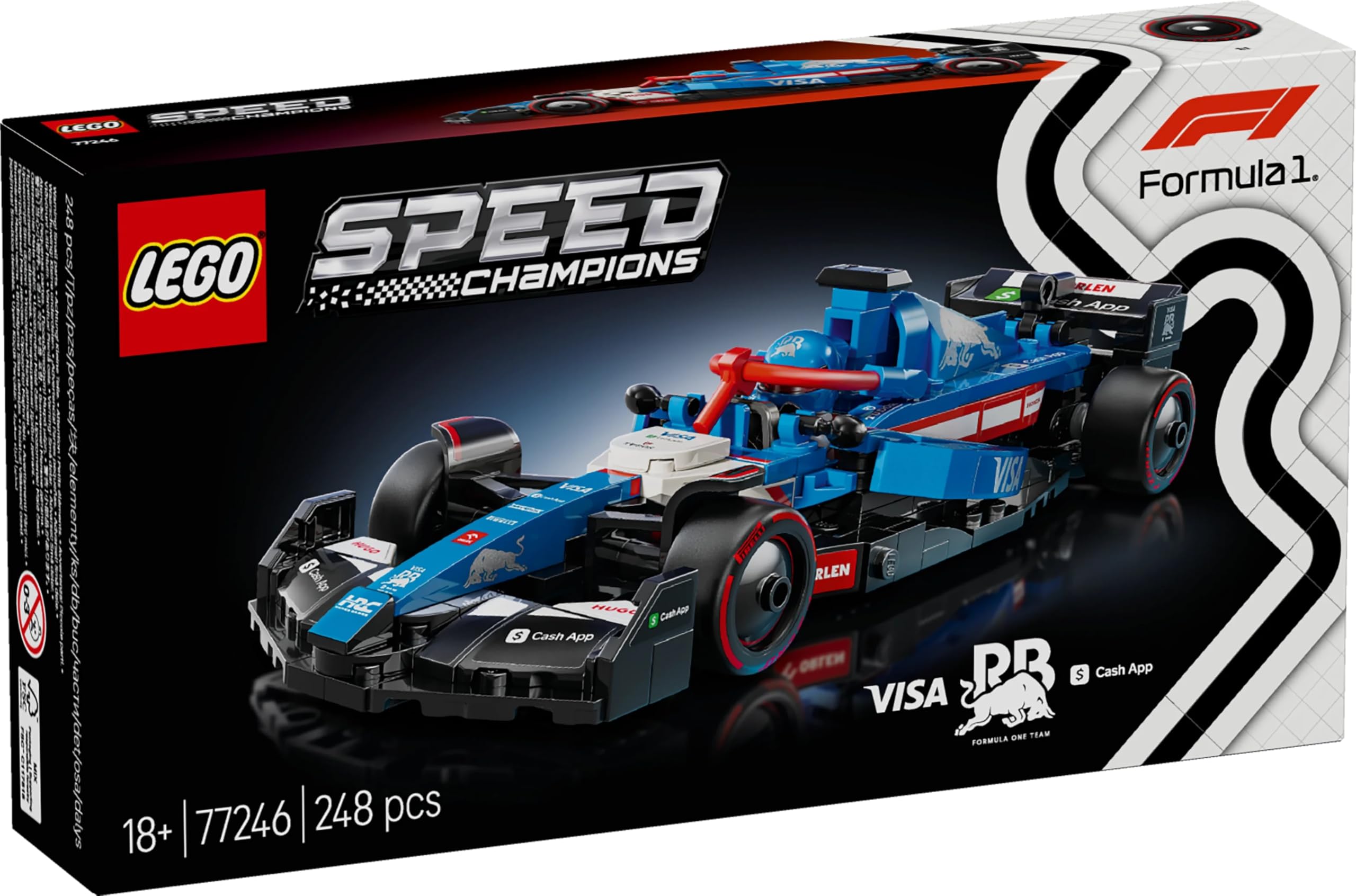 LEGO Speed Champions Visa Cash App RB VCARB 01 F1 Race Car Building Set with Driver Minifigure 8