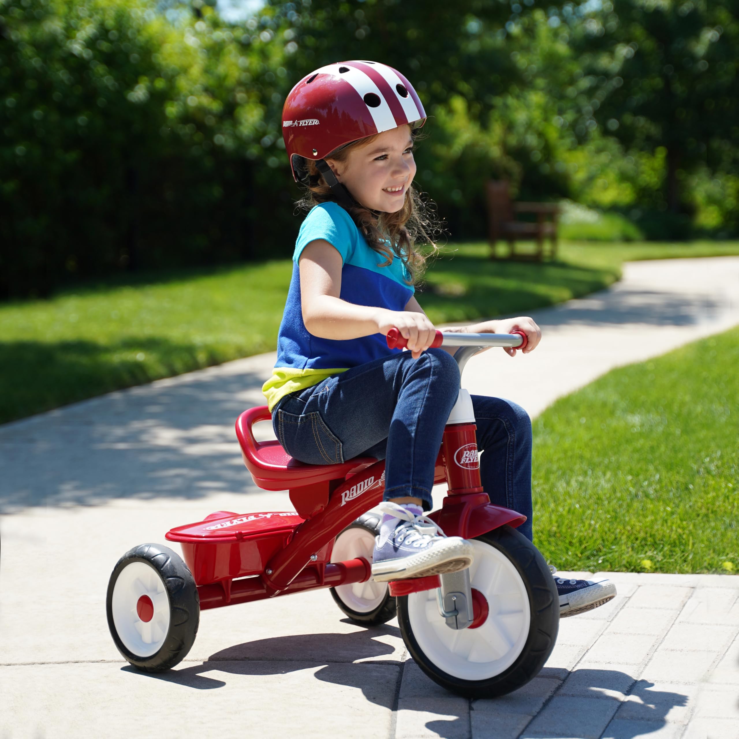 Radio Flyer Red Rider Trike - Adjustable Seat, Quiet Ride Tires | Ages 2.5-5 2