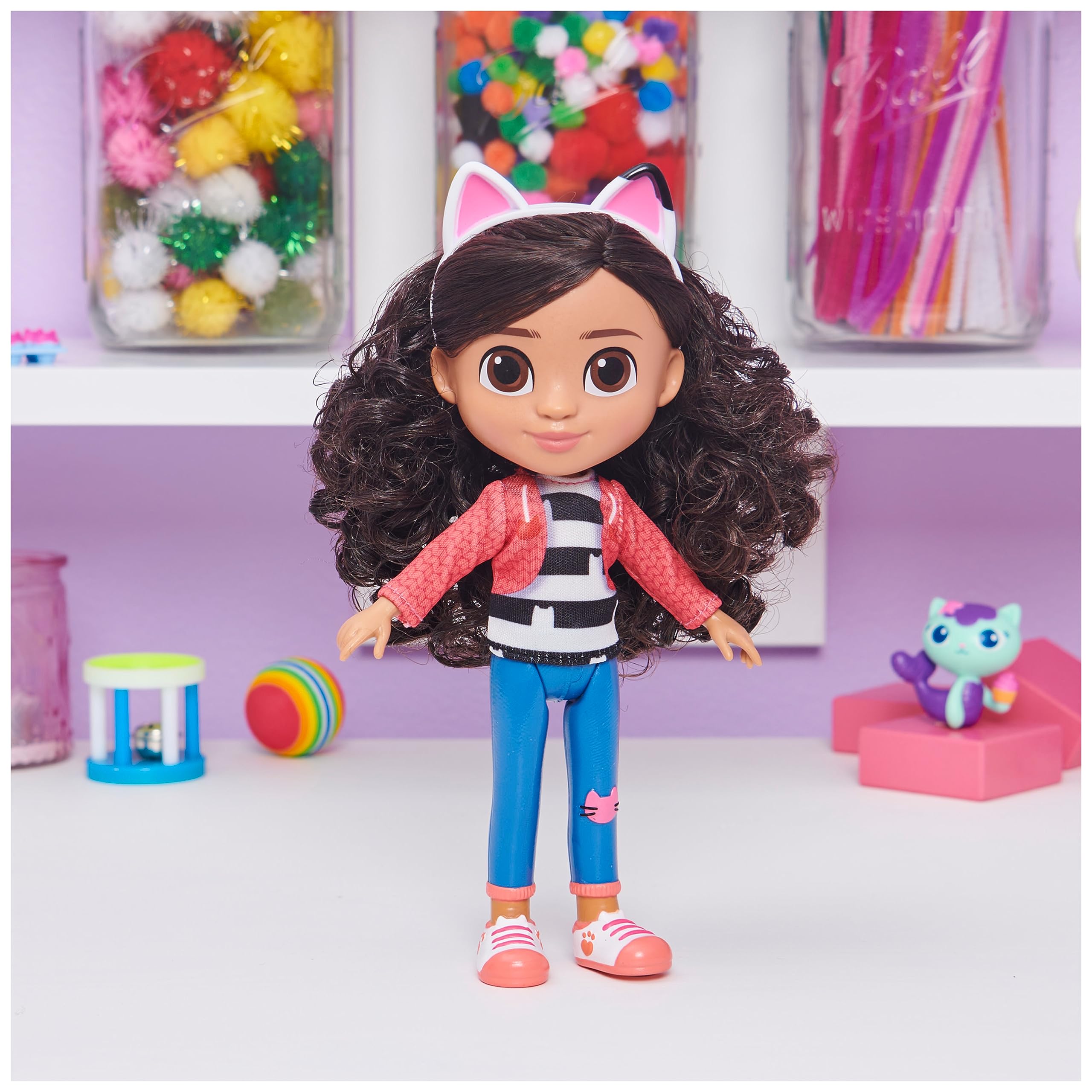 DREAMWORKS GABBY'S DOLLHOUSE Gabby Girl Doll - 20.3 cm | Ages 3+ | Removable Headband 7