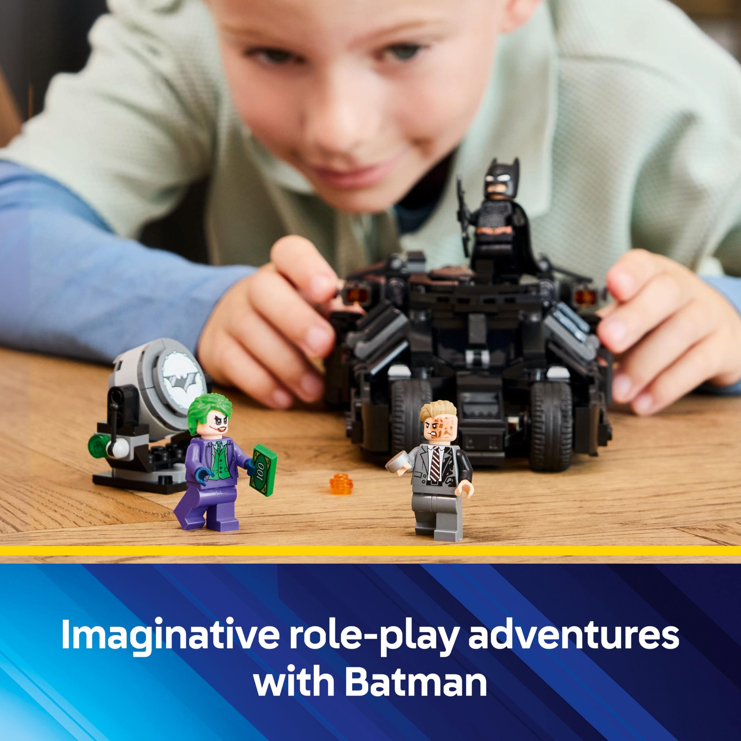 LEGO DC Batman Tumbler vs. Two-Face & The Joker - 429-Piece Batmobile Building Set for Kids 8+ 7