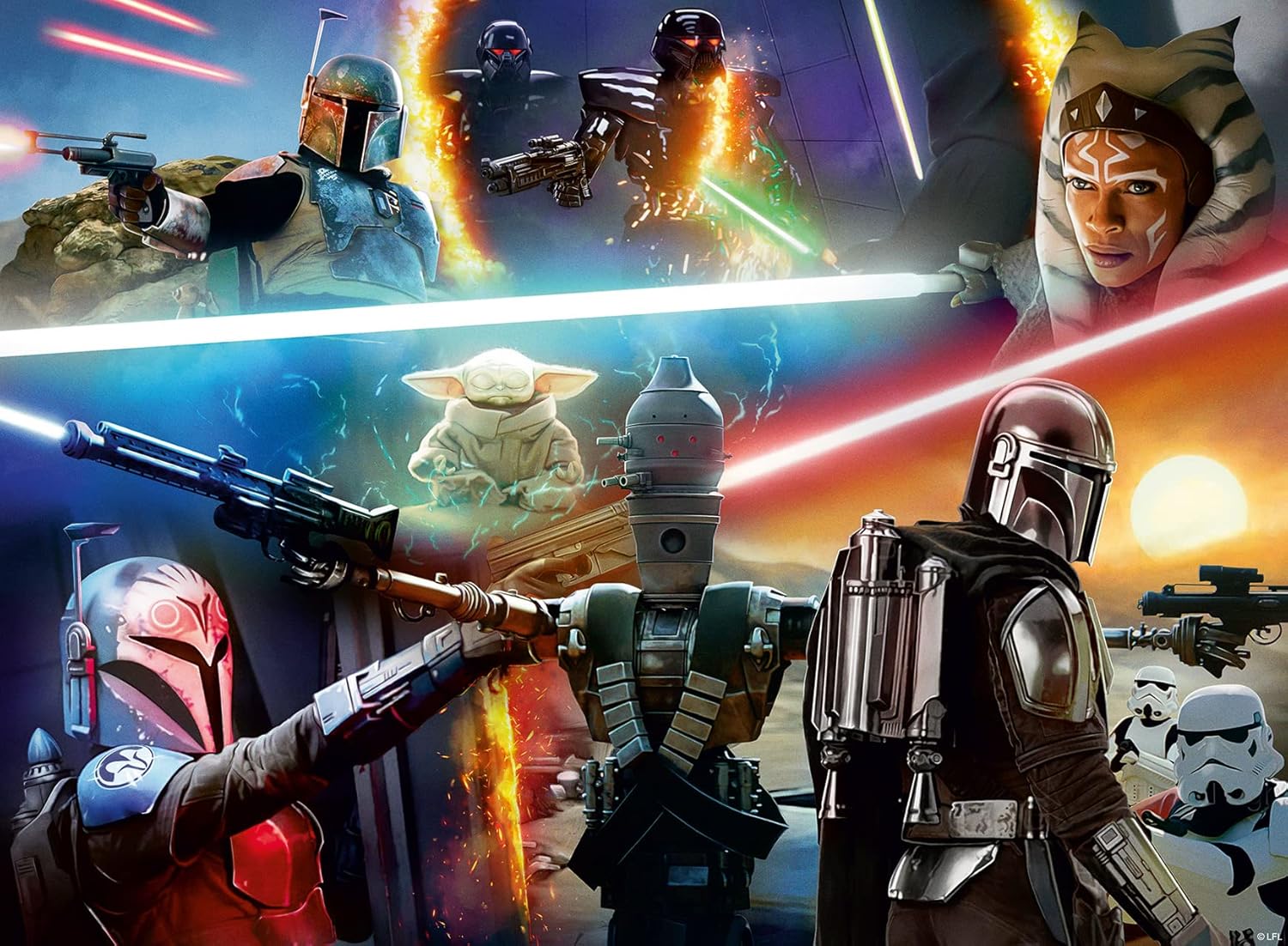 Ravensburger Star Wars The Mandalorian 300 Piece Jigsaw Puzzle - XXL Large Pieces for Kids 9 Years and Up 10