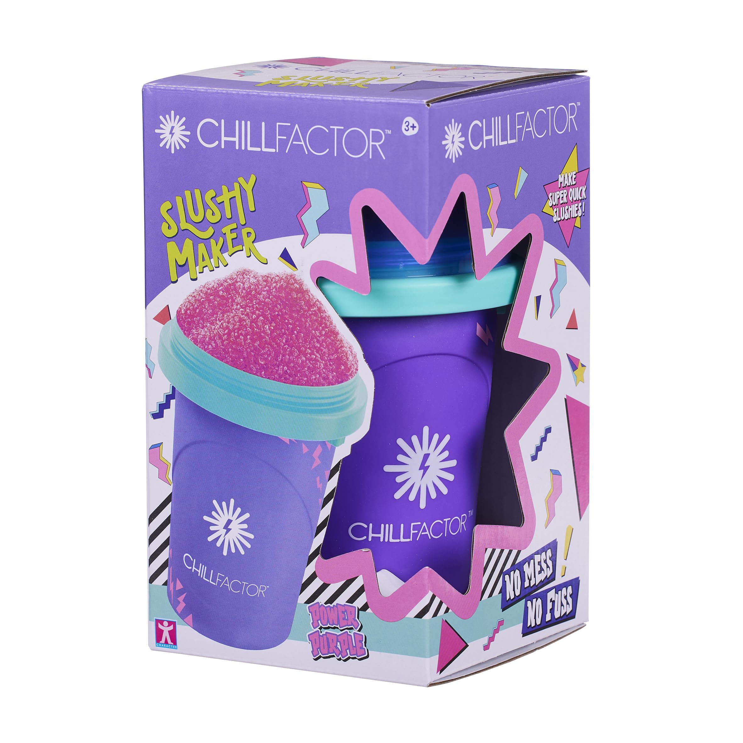 Chill Factor Colour Shock Slushy Maker - Power Purple | Reusable | Ages 3+