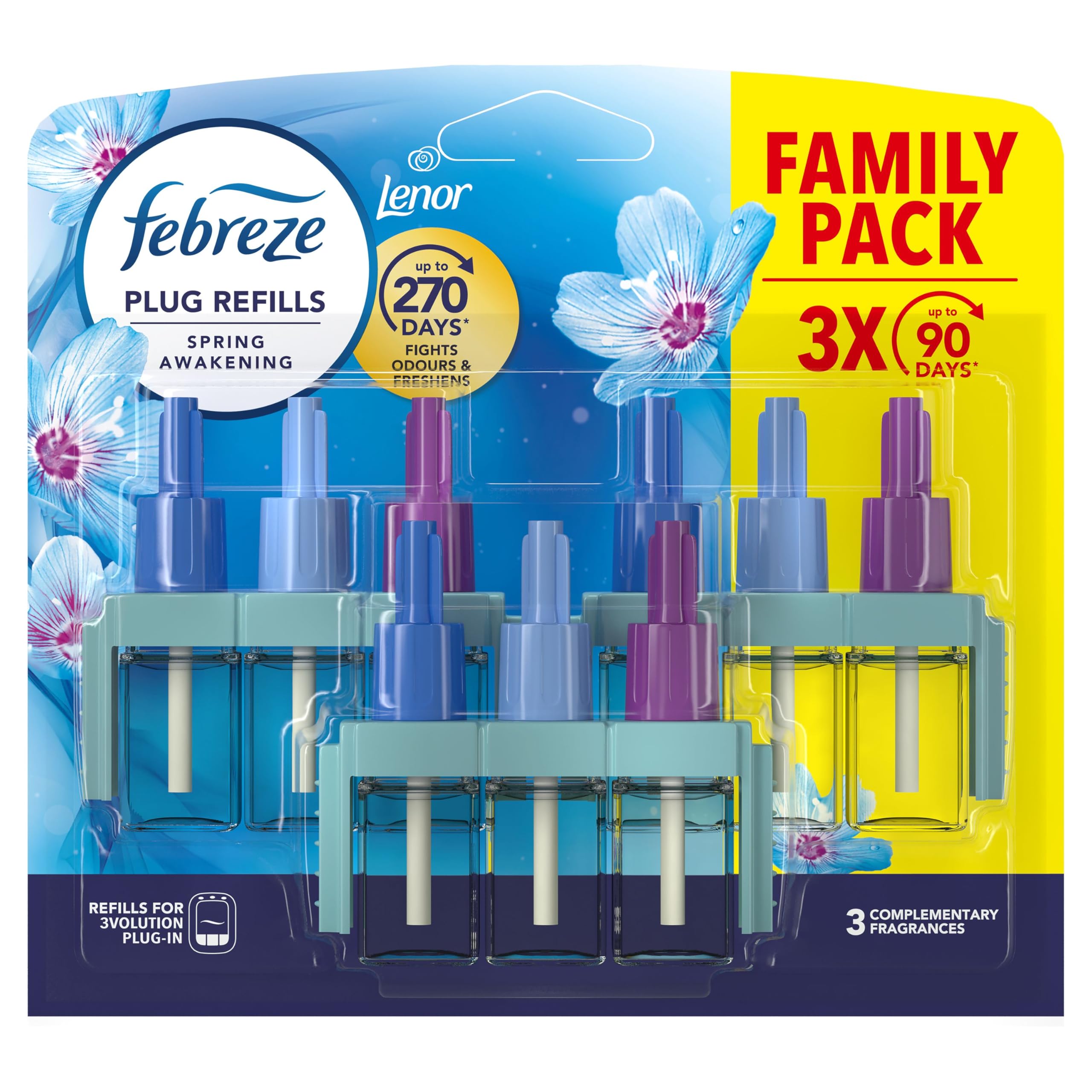Febreze 3Volution Air Freshener Plug In Refill - Spring Awakening (3x20ML)