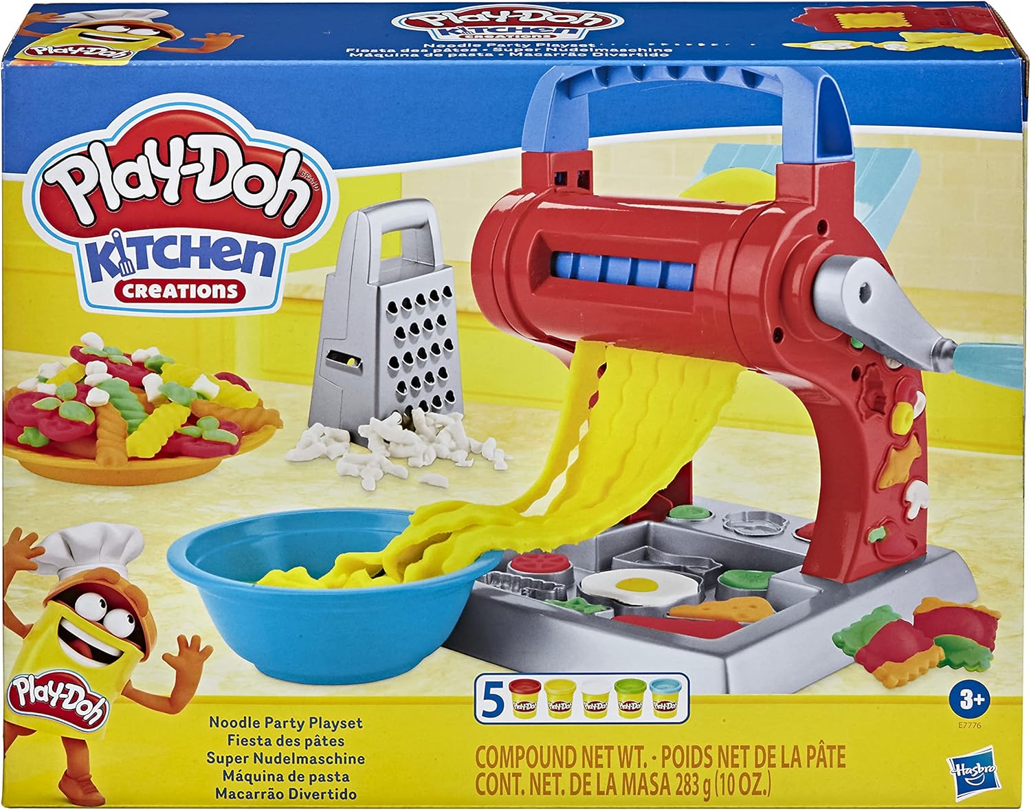 Play-Doh Kitchen Creations Noodle Party Playset - Pretend Pasta Maker for Kids 3 Years and Up 1