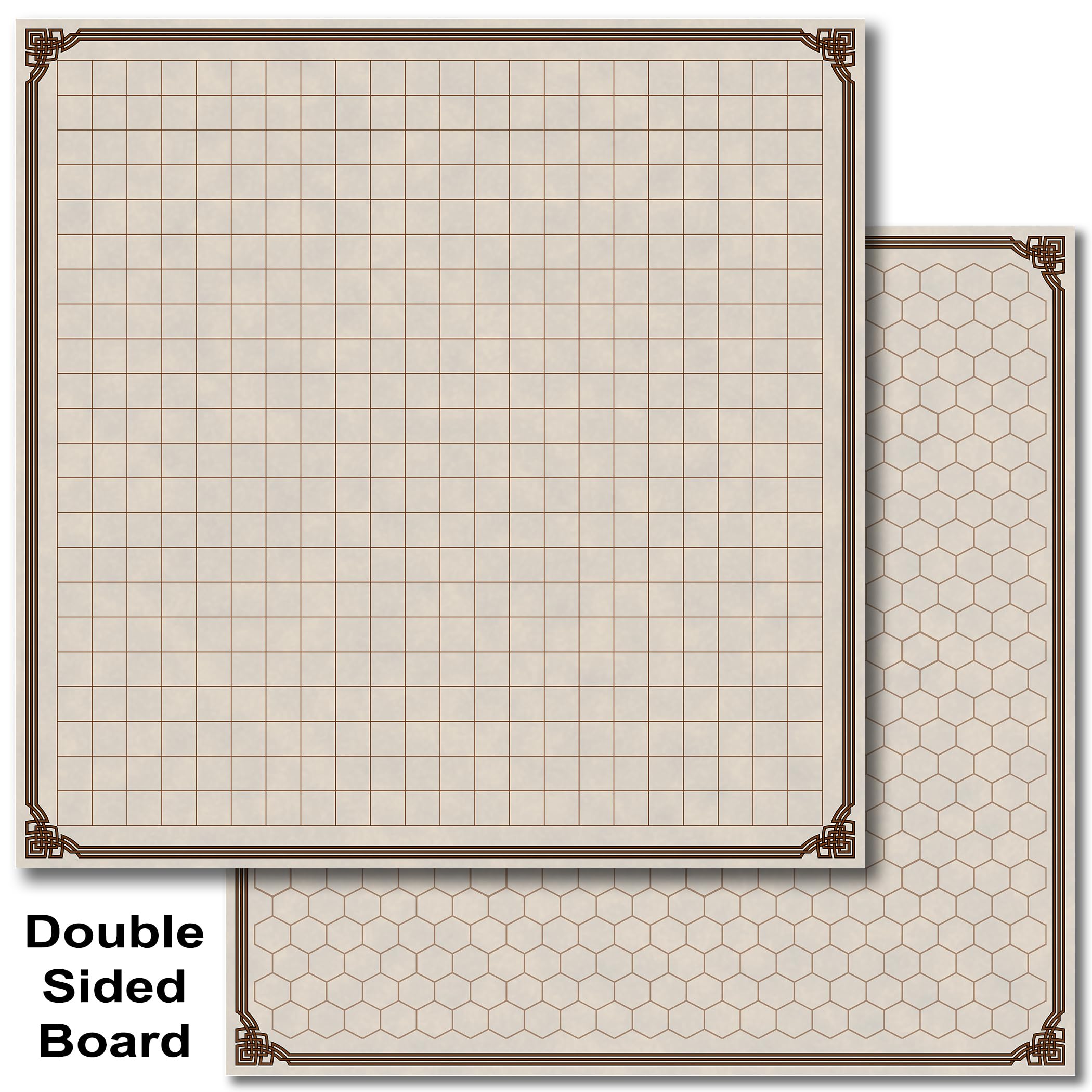Loke Battlemats Battle Map Board Grid & Hex 24x24 Inch Foldable Gaming Mat