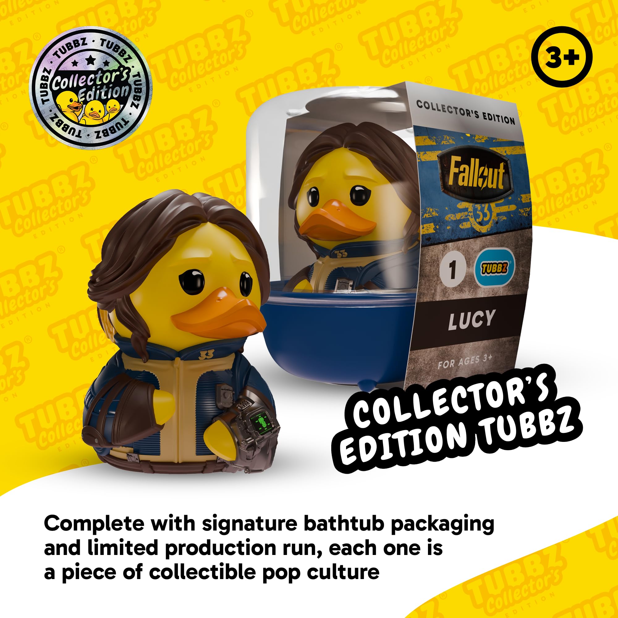 TUBBZ Golden Freddy Cosplaying Rubber Duck Figure | Five Nights At Freddys Collectible | 9cm Tall 3