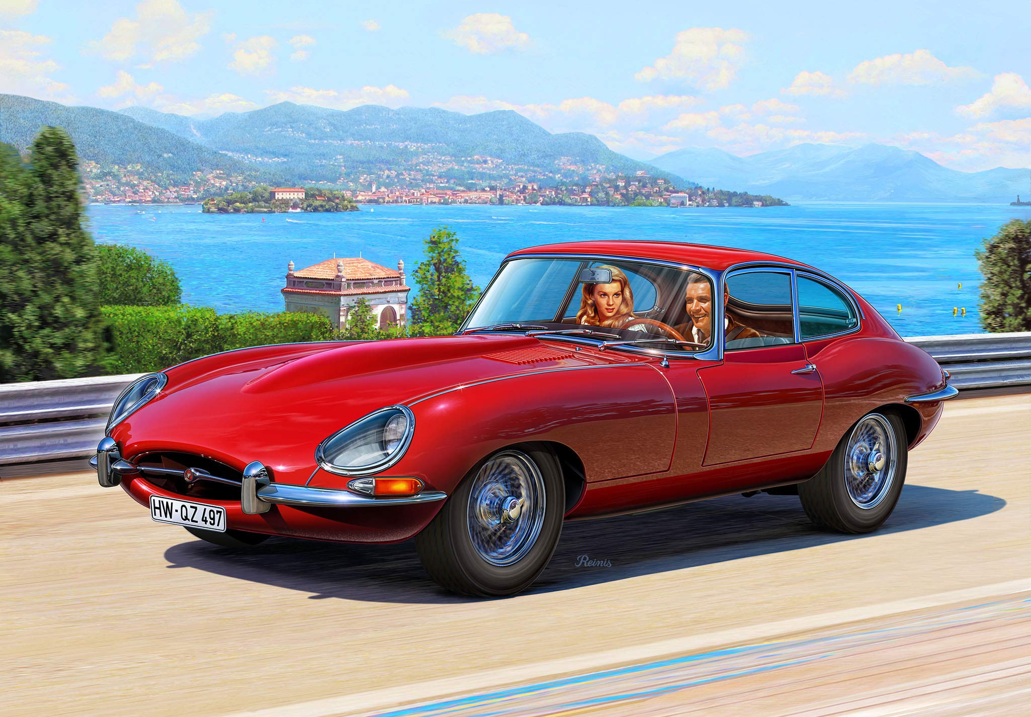 Revell RV07668 Jaguar E-Type Coupé Model Kit | 1:24 Scale Plastic Car Model 9
