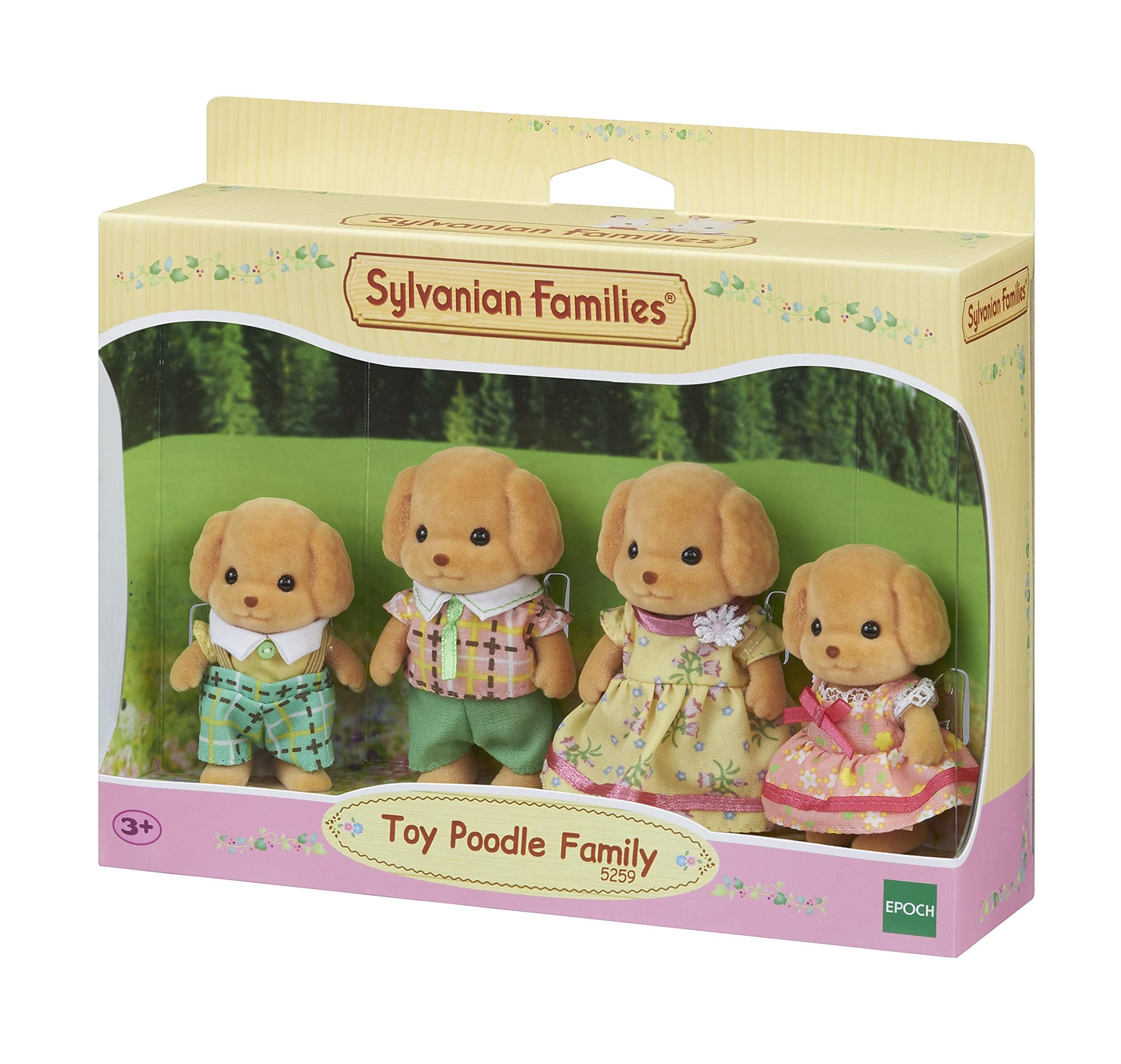 Sylvanian Families Toy Poodle Family - 4-Piece Playset with Story Book 11