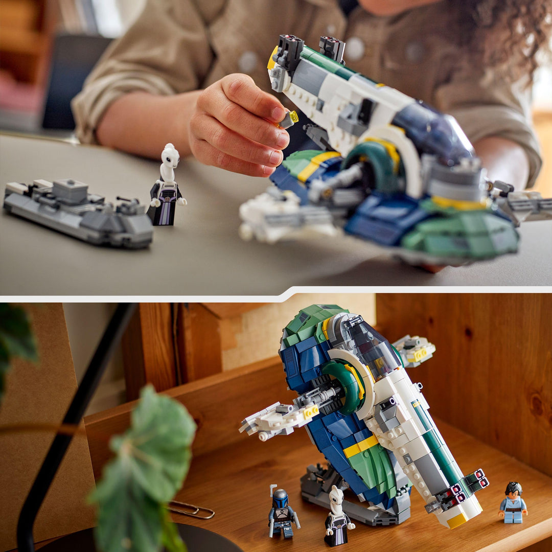 LEGO Star Wars 75433 Jango Fett's Starship - Buildable Play & Display Toy with Rotating Wings for Ages 9+