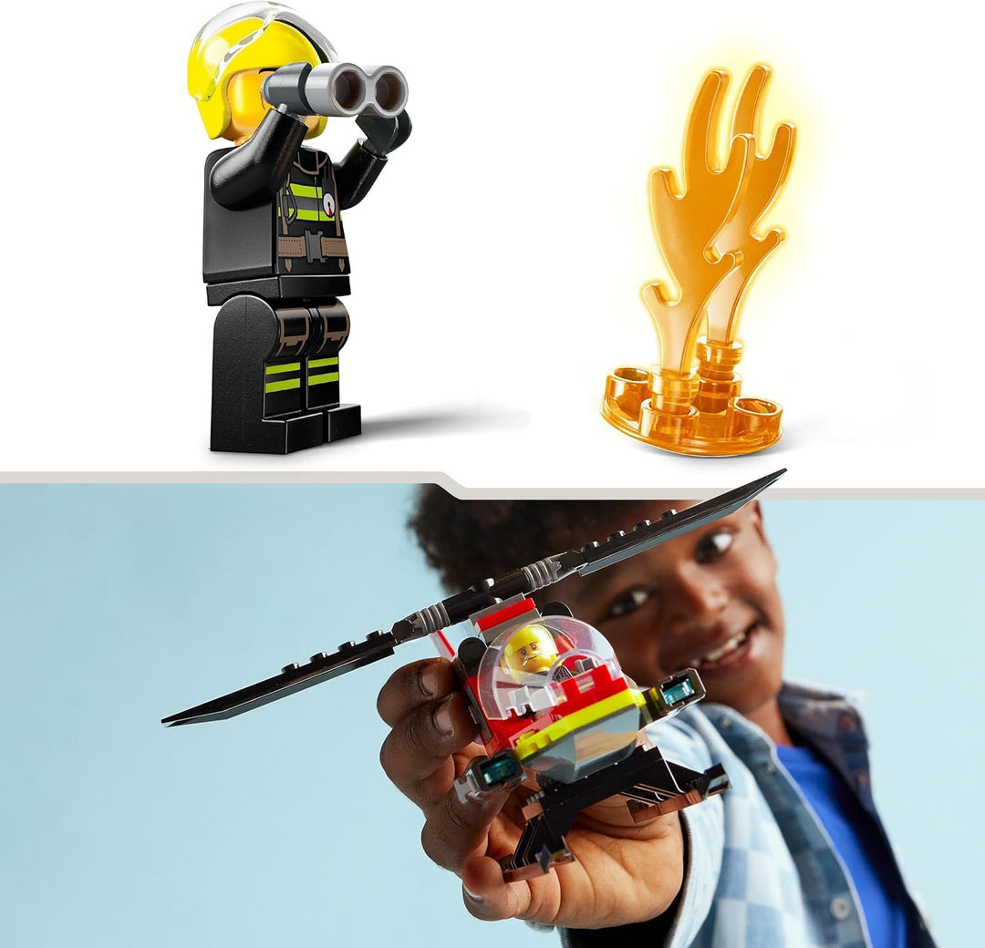 LEGO City Fire Rescue Helicopter Toy - Building Set for 5+ Year Olds