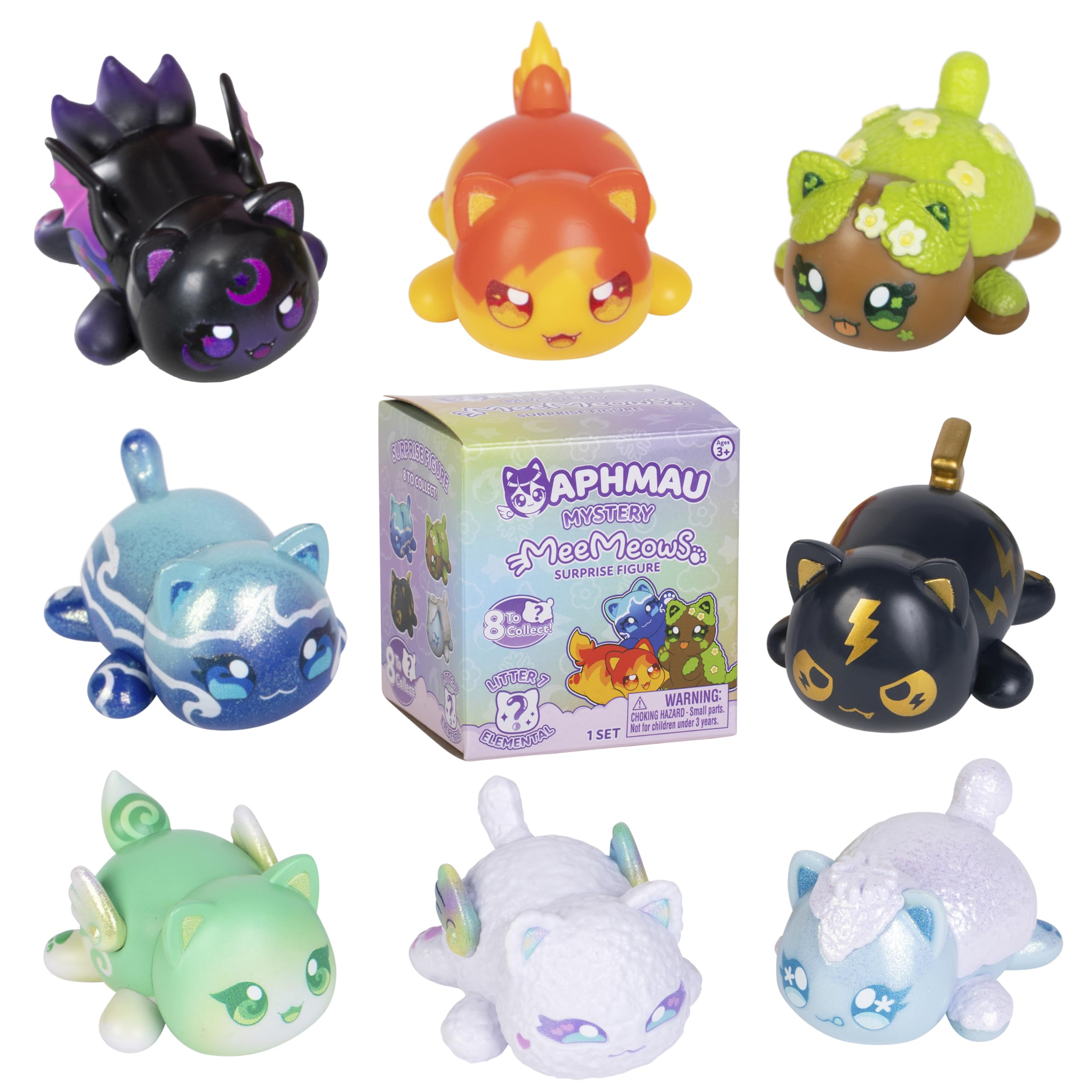 Aphmau MeeMeow Mystery Figures - Series 7 Elemental Theme Blind Box | 2.5 Inch Plastic Figure