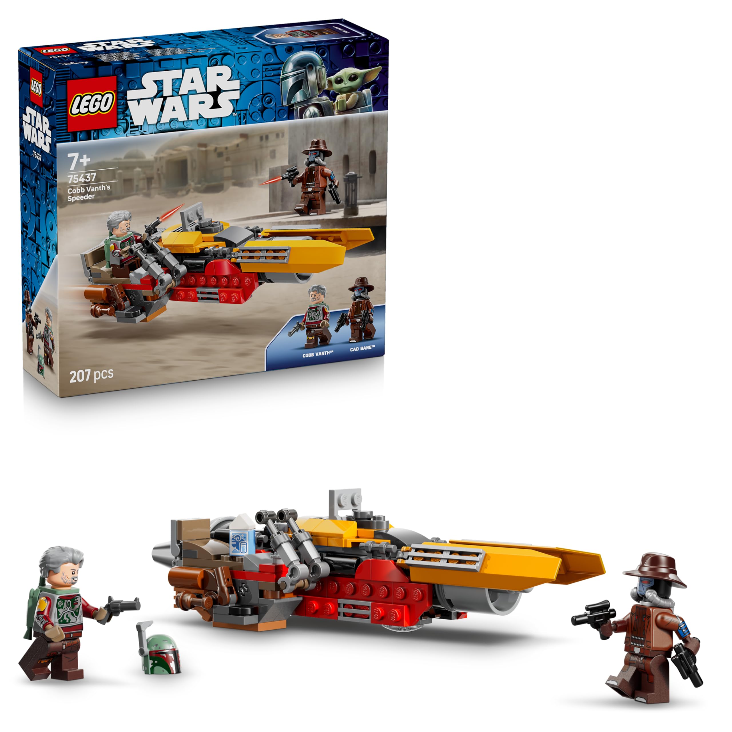 LEGO Star Wars 75437 Cobb Vanth's Speeder Building Set | Ages 7+ | Includes 2 Minifigures