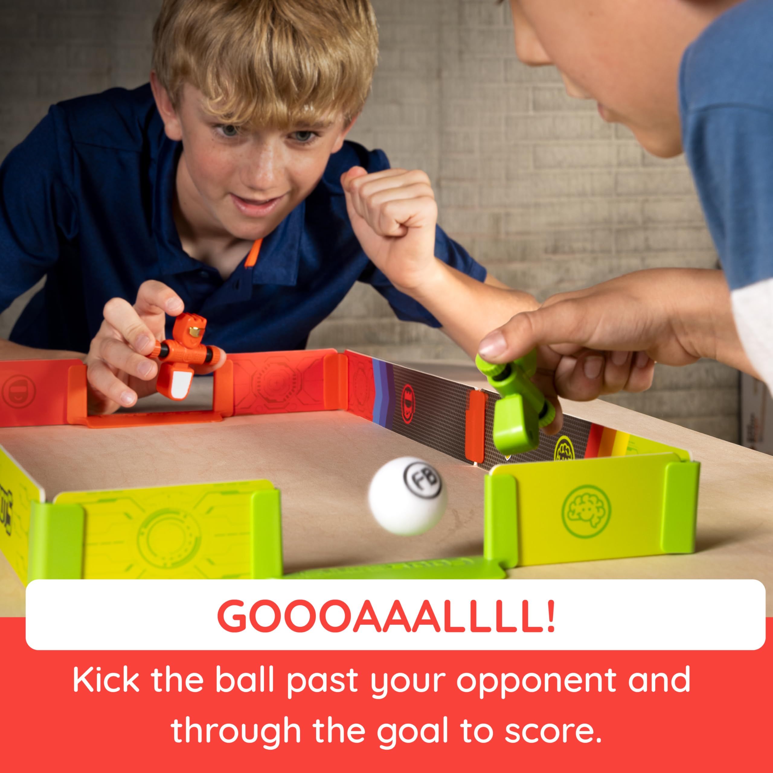 Fat Brain Toys Foosbots Stadium Battle - Spinning Robot Tabletop Football Game 6