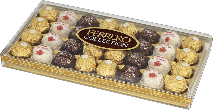 Ferrero Collection Assorted Chocolates - 32 Piece Gift Box with Rocher, Rondnoir & Raffaello