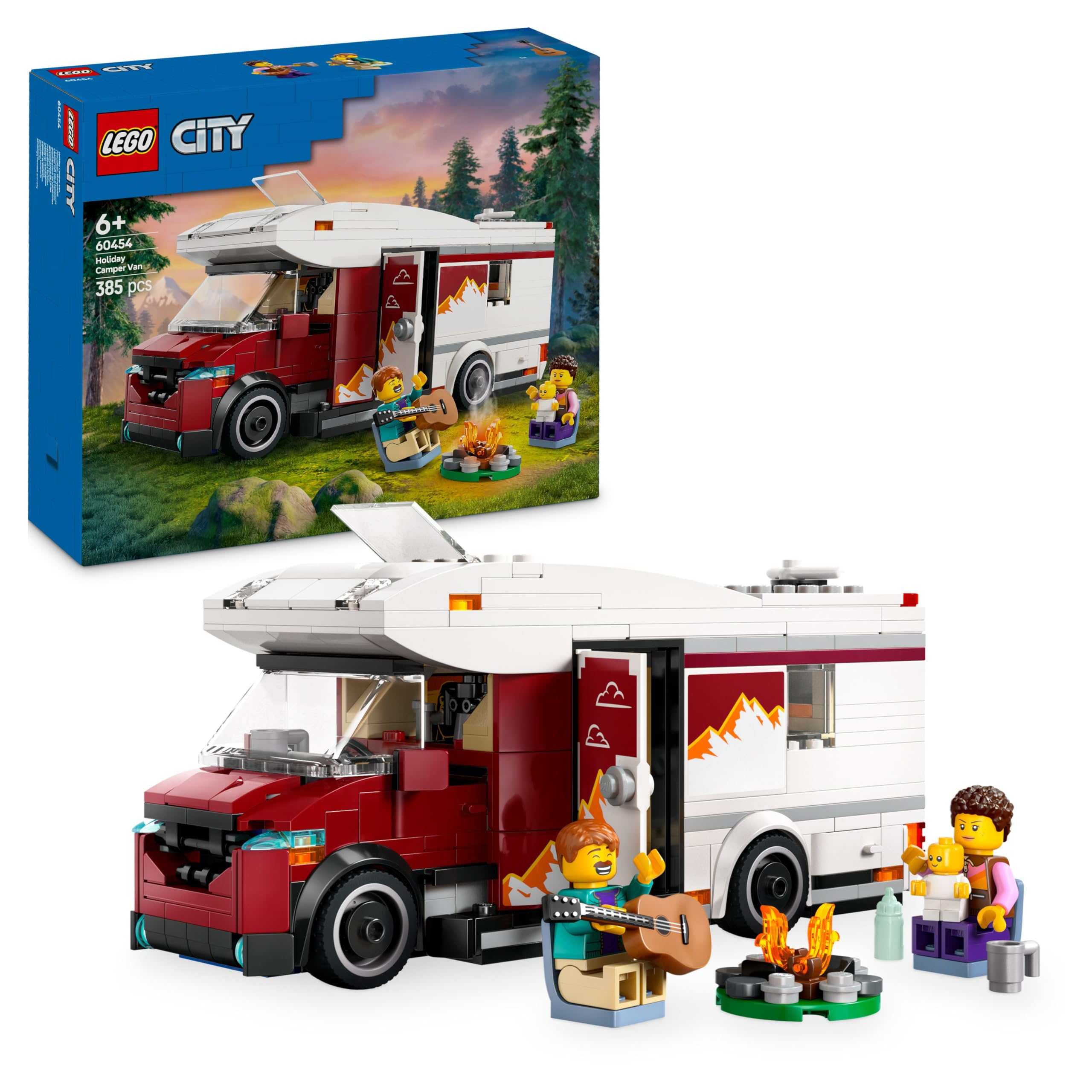 LEGO City Holiday Adventure Camper Van Toy Set 60454 | Ages 6+ | 2025 Release 1