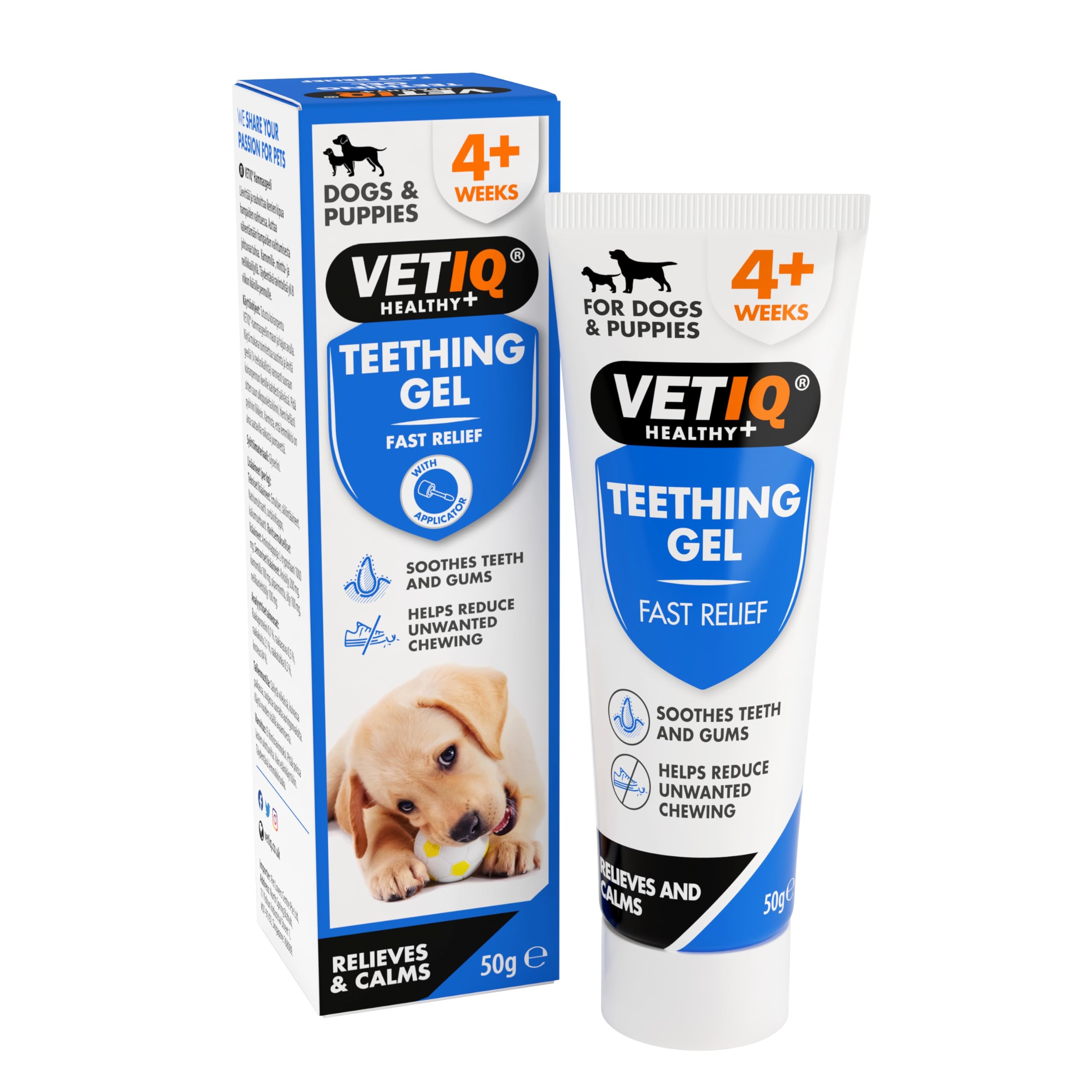 VETIQ Teething Gel for Puppies - Soothes Sore Gums | 50g Gel 1
