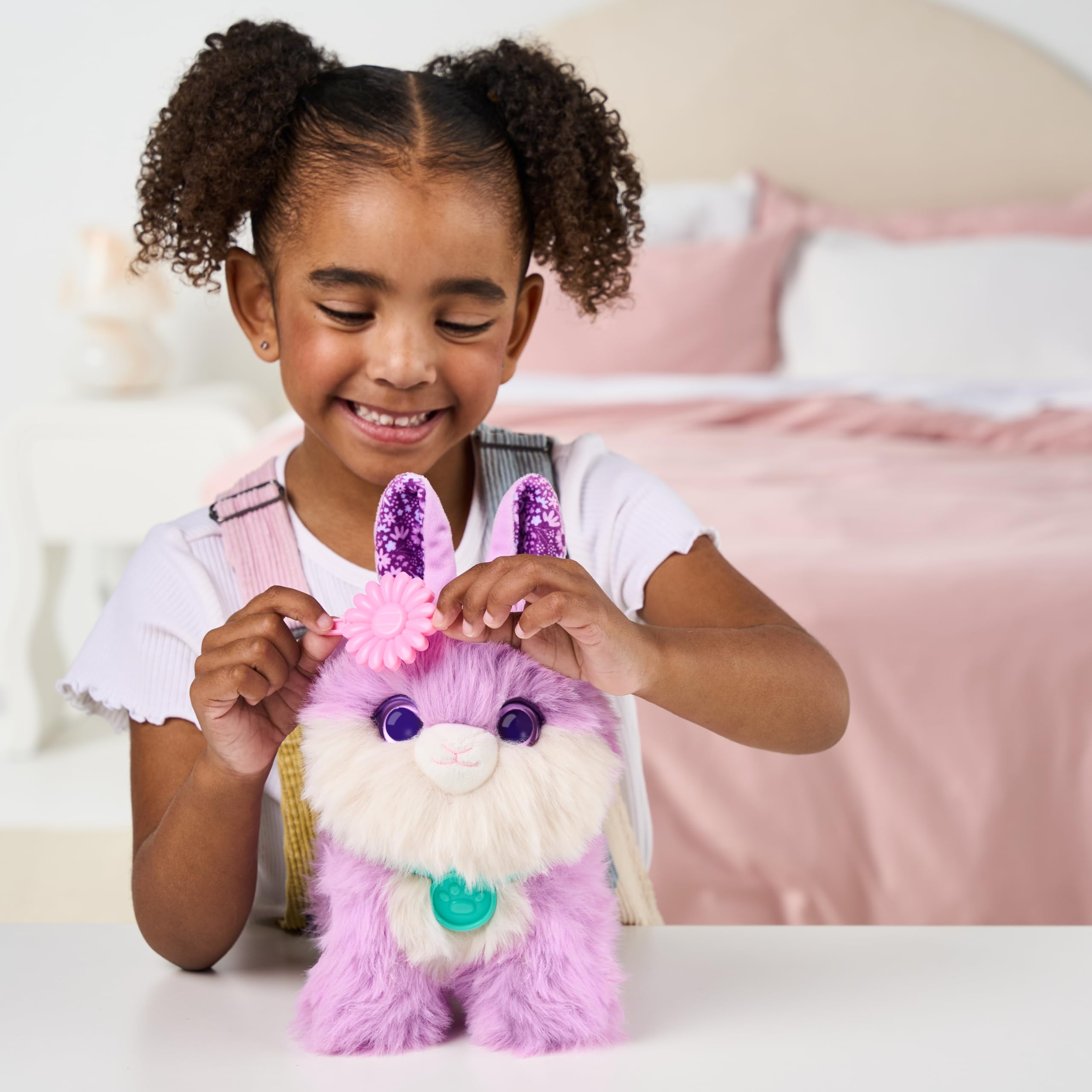 SCRUFFALUVS Mystery Little Live Pets ScruffaLuvs Bunny Scruffs Plush Toy, 5.5' Tall 8