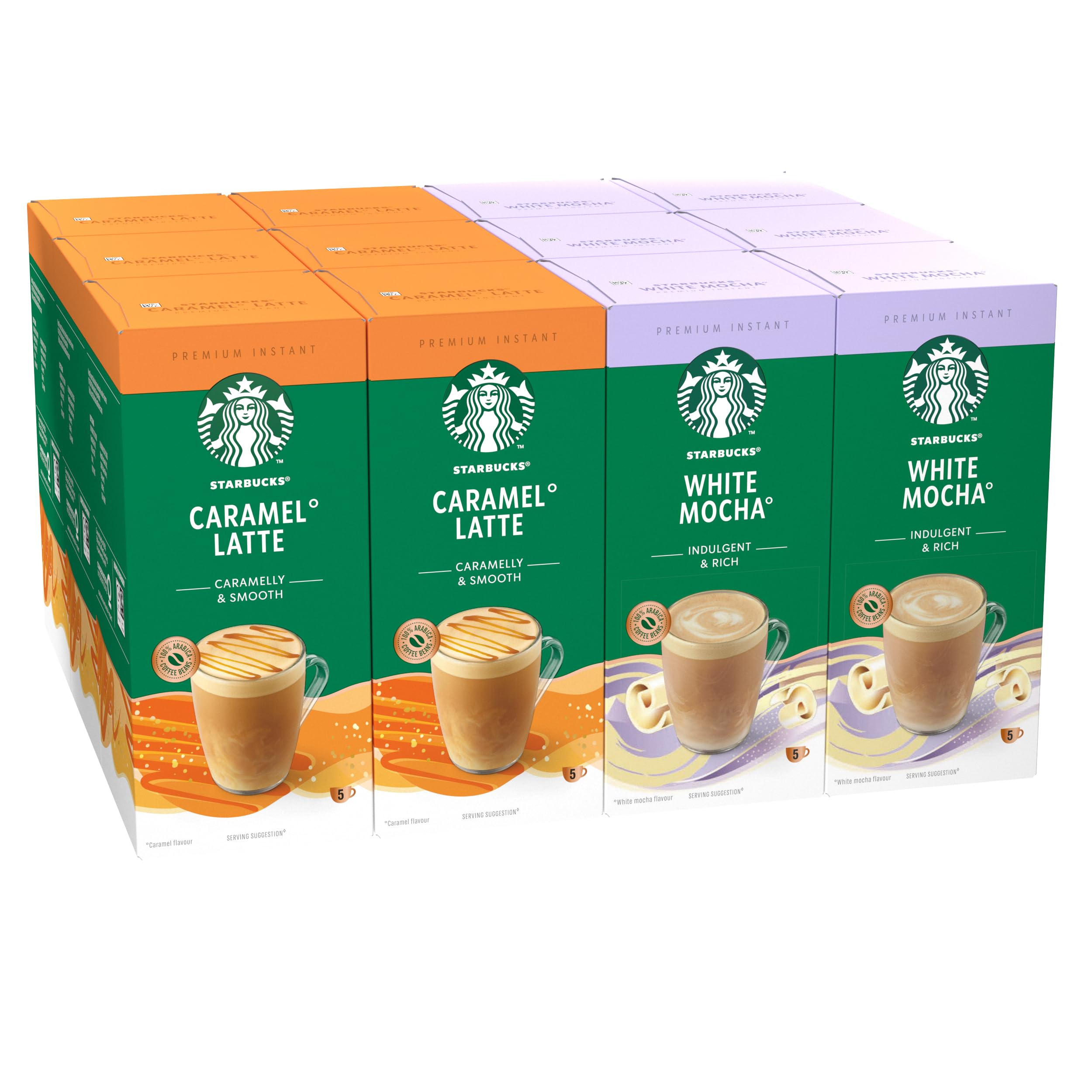 STARBUCKS - Premium Mix Instant Coffee Variety Pack 12 x 5 (60 Sachets) 5