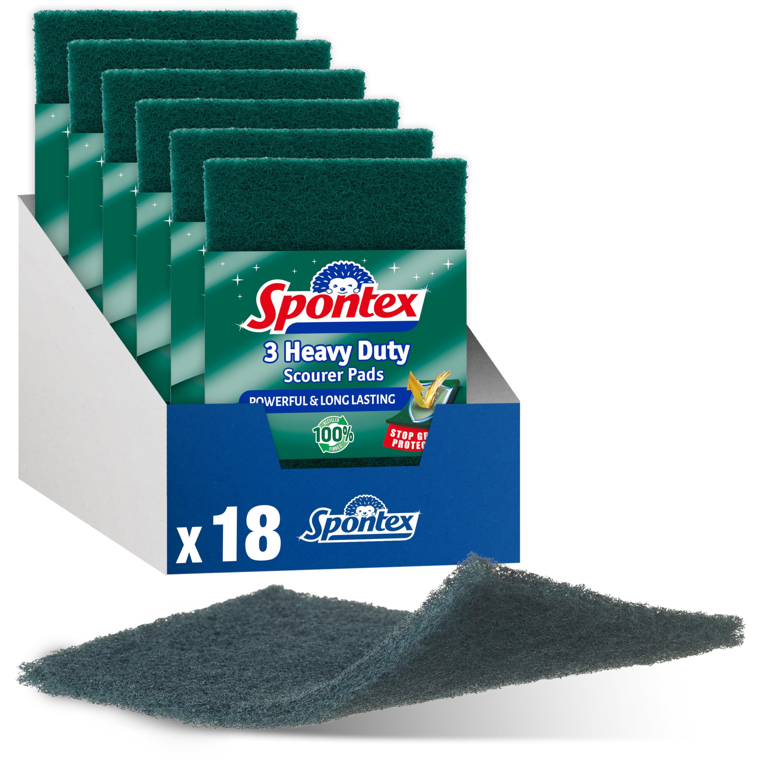 Spontex - Heavy Duty Scourer Pads 3 Pack