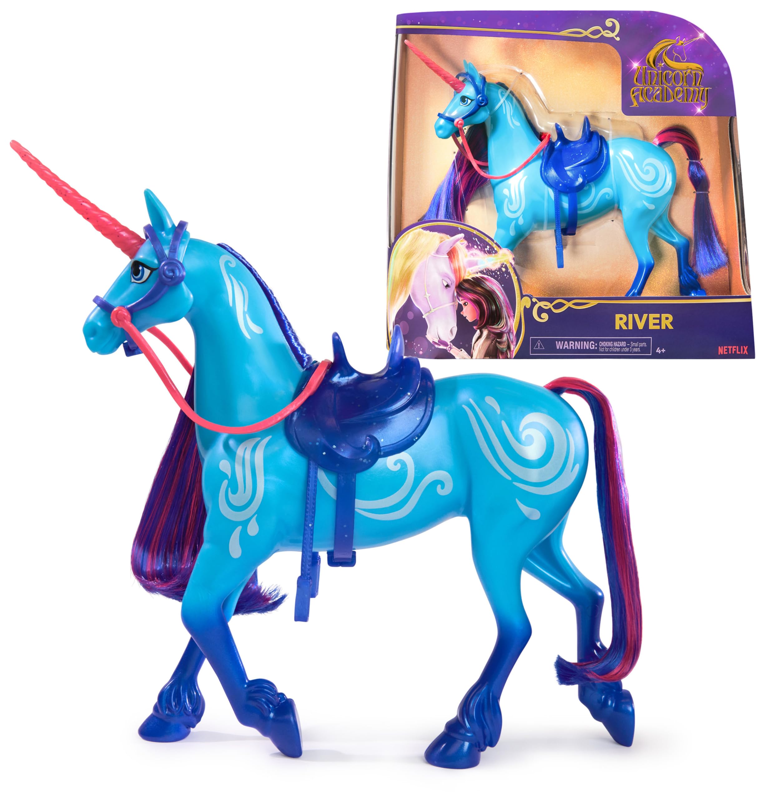 Unicorn Academy River Unicorn with Head Movement, 27.9cm, Compatible with Isabel Fashion Doll | Ages 4+ 1