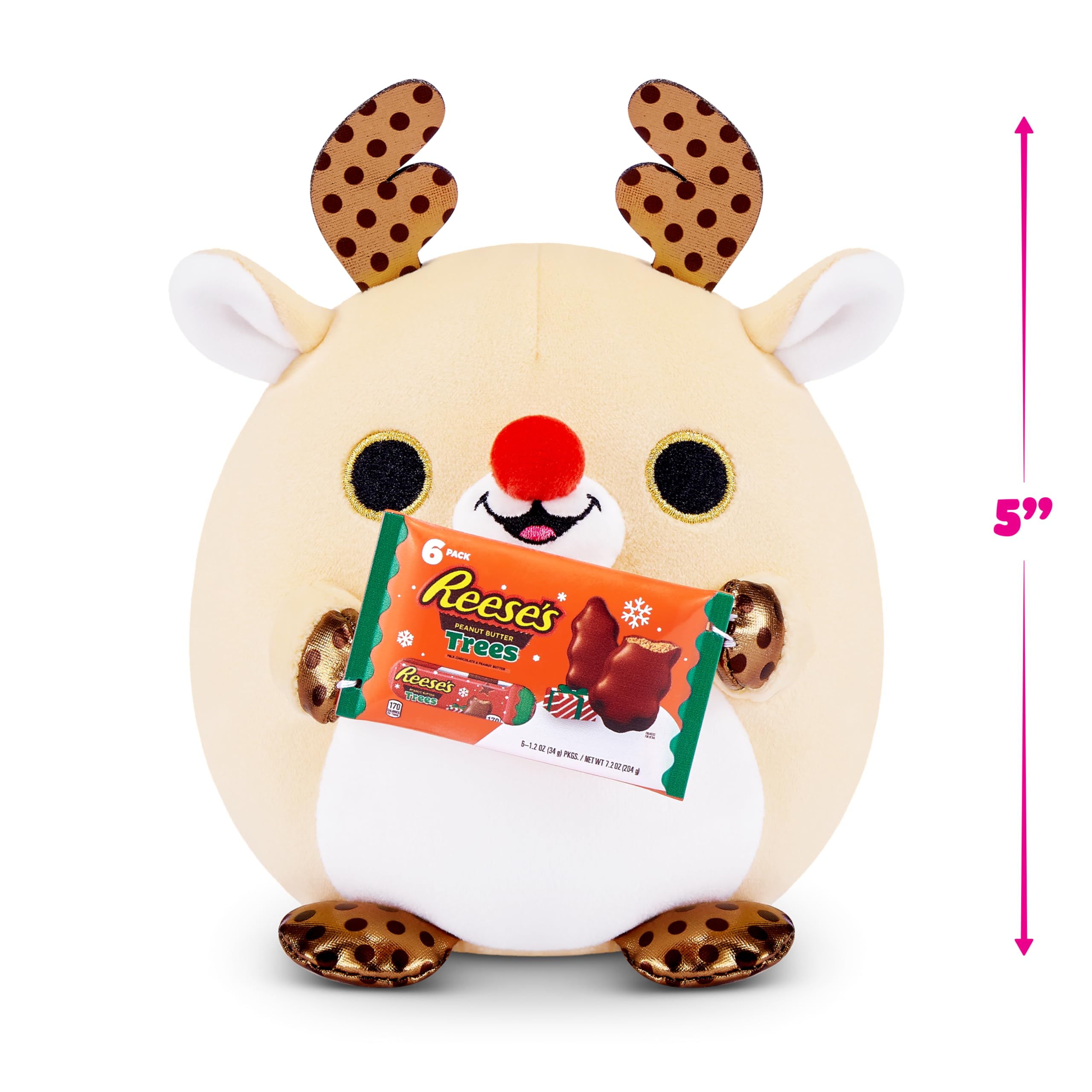 Snackles Christmas Small Sized 13 cm - ZURU Cuddly Squishy Plush Toy