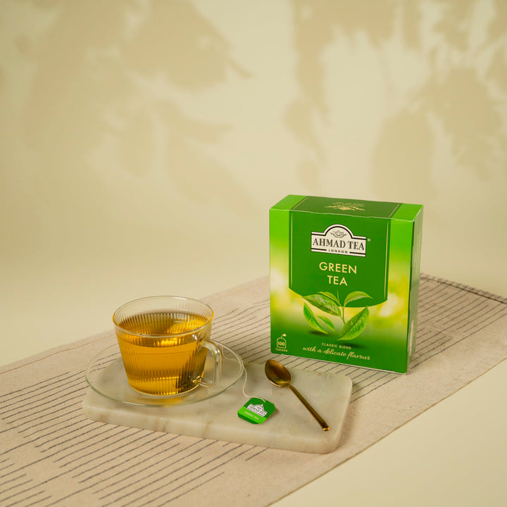 Ahmad Tea Pure Green Tea - 100 Teabags (200g)