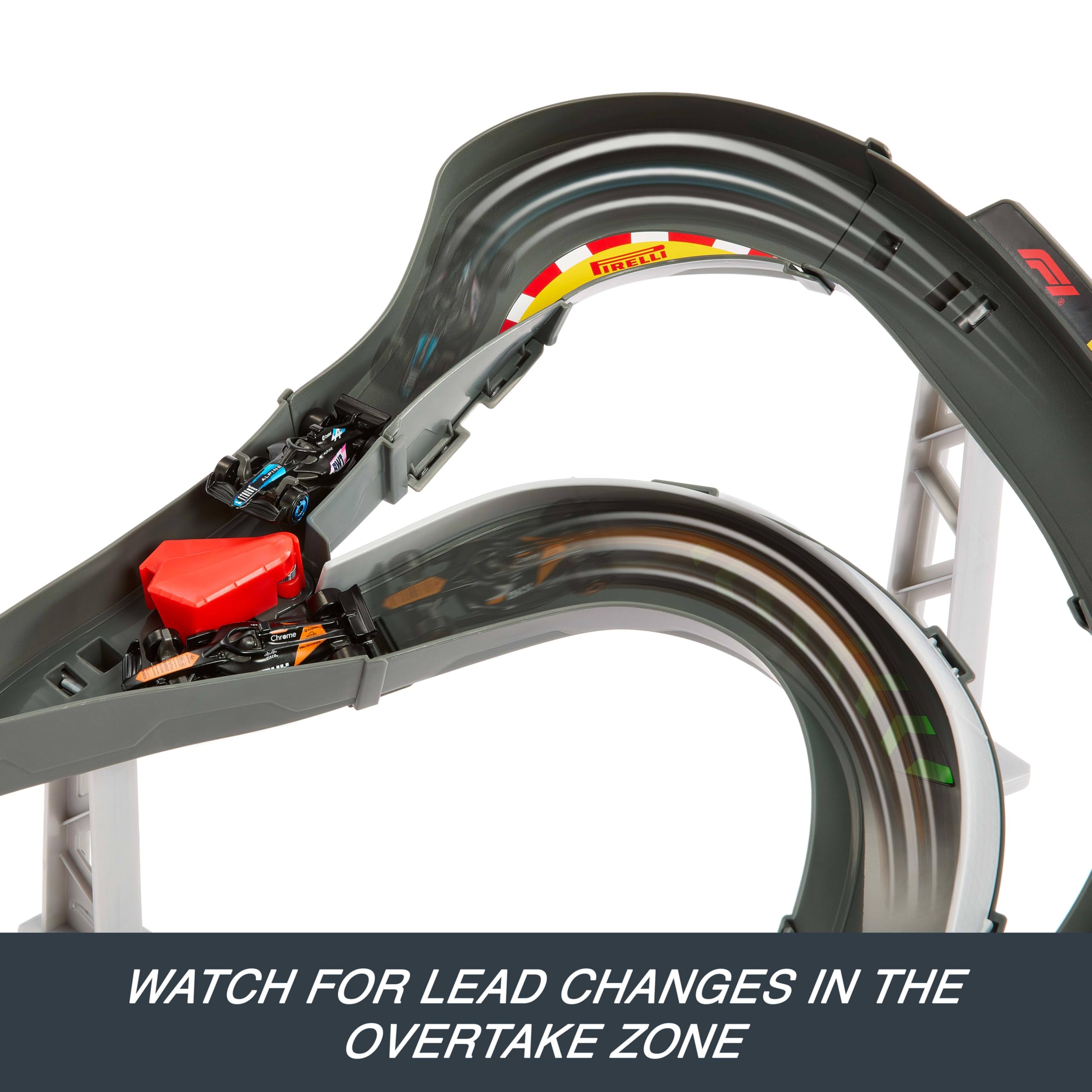 Hot Wheels Racing Formula 1 Sprint Race Circuit Track Set - 3 Die-Cast Cars & 10-Piece Track for Kids 5+ 12