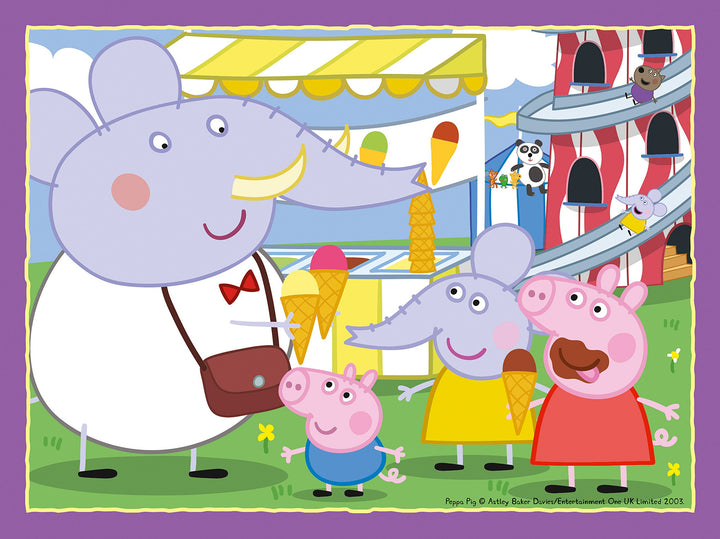 Ravensburger Peppa Pig 4 in a Box Puzzle - 72-Piece Jigsaw for Kids 3 Years and Up
