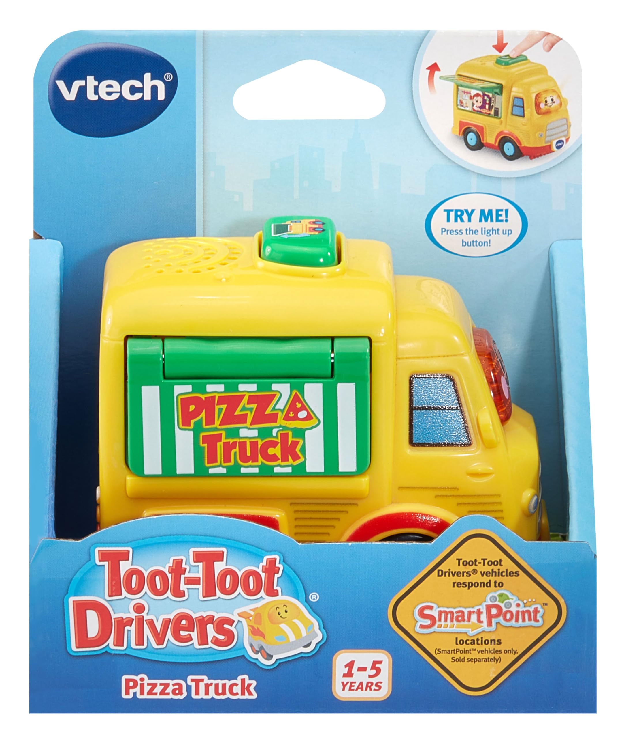 VTech Toot-Toot Drivers Pizza Truck - Interactive Musical Vehicle Toy for Toddlers 12 Months+ 10